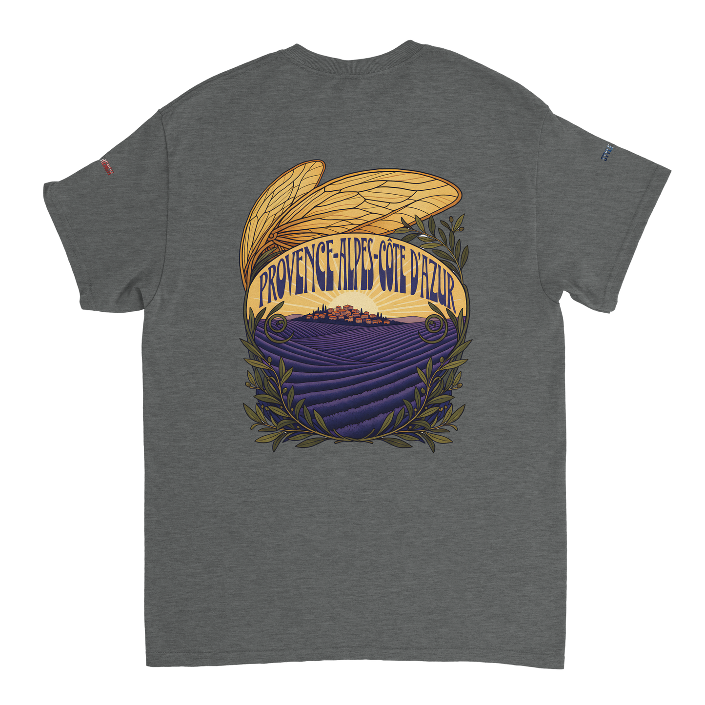 Unisex T-Shirt Provence-Alpes-Côte d'Azur, schwerer Rundhalsausschnitt | Gildan® 5000
