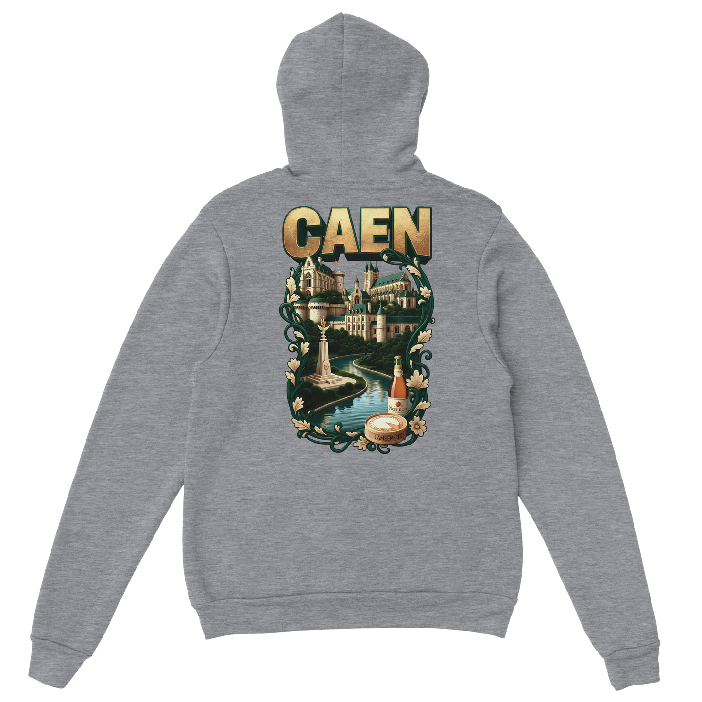 Kapuzenpullover "Caen, Stadt Frankreichs" Unisex Klassiker | Gildan® 18500