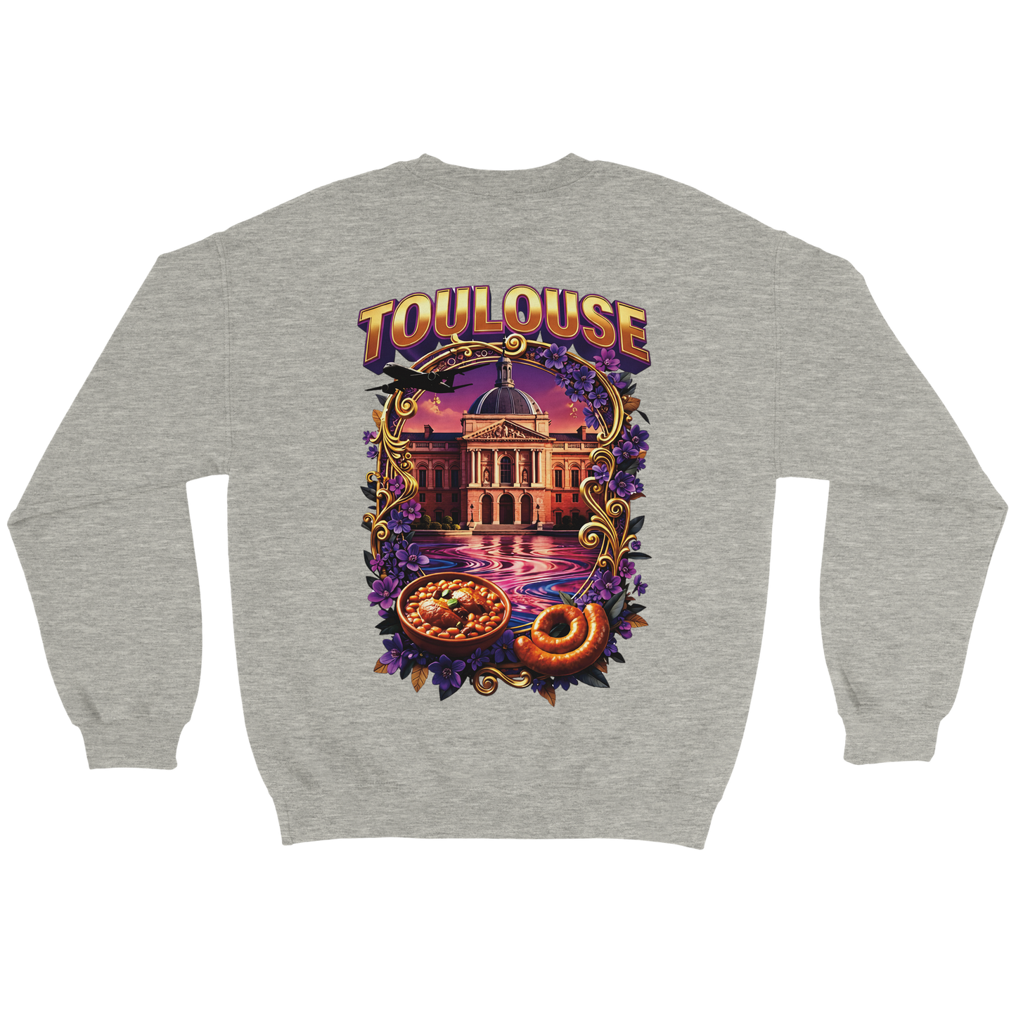 Unisex Sweatshirt Toulouse Classic French City Crewneck | Gildan® 18000