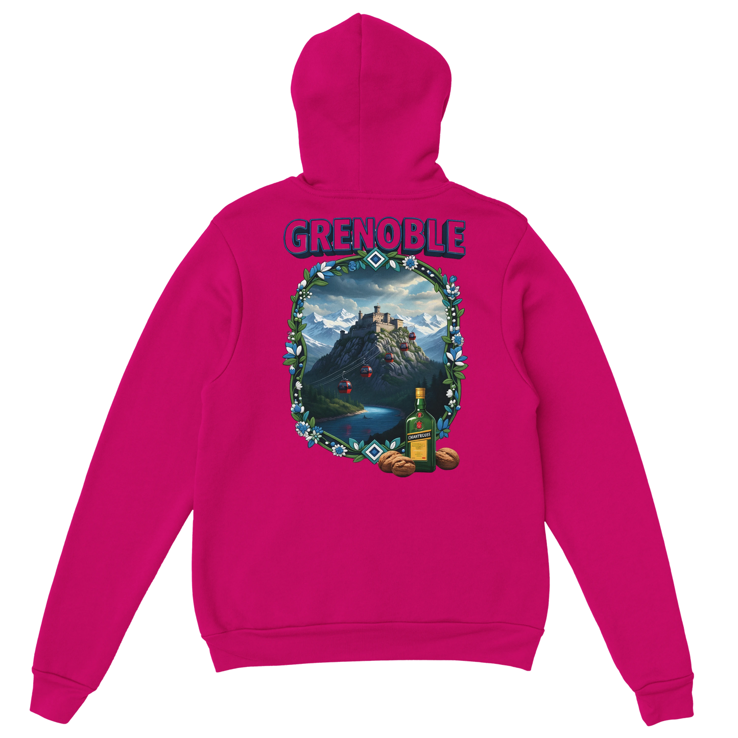 Kapuzenpullover Grenoble Stadt in Frankreich Unisex Classic | Gildan® 18500