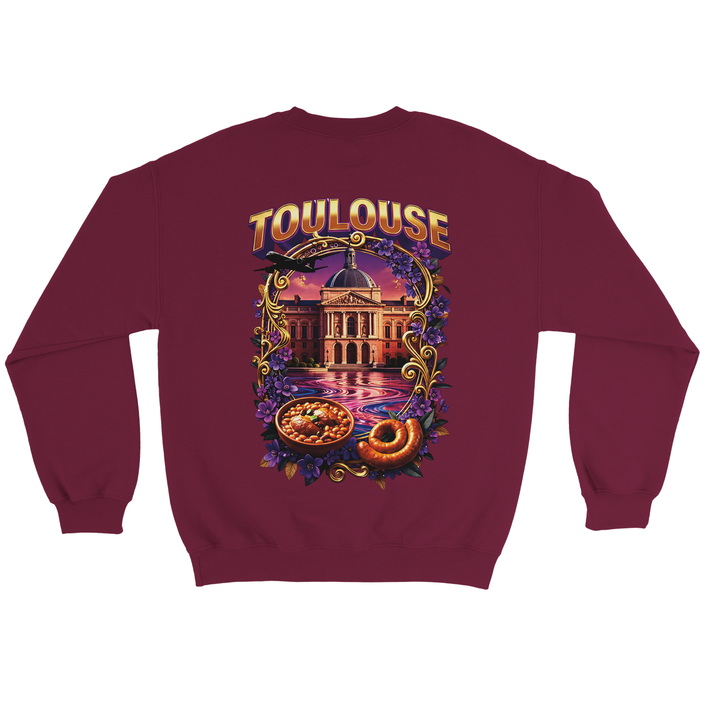 Unisex Sweatshirt Toulouse Classic French City Crewneck | Gildan® 18000