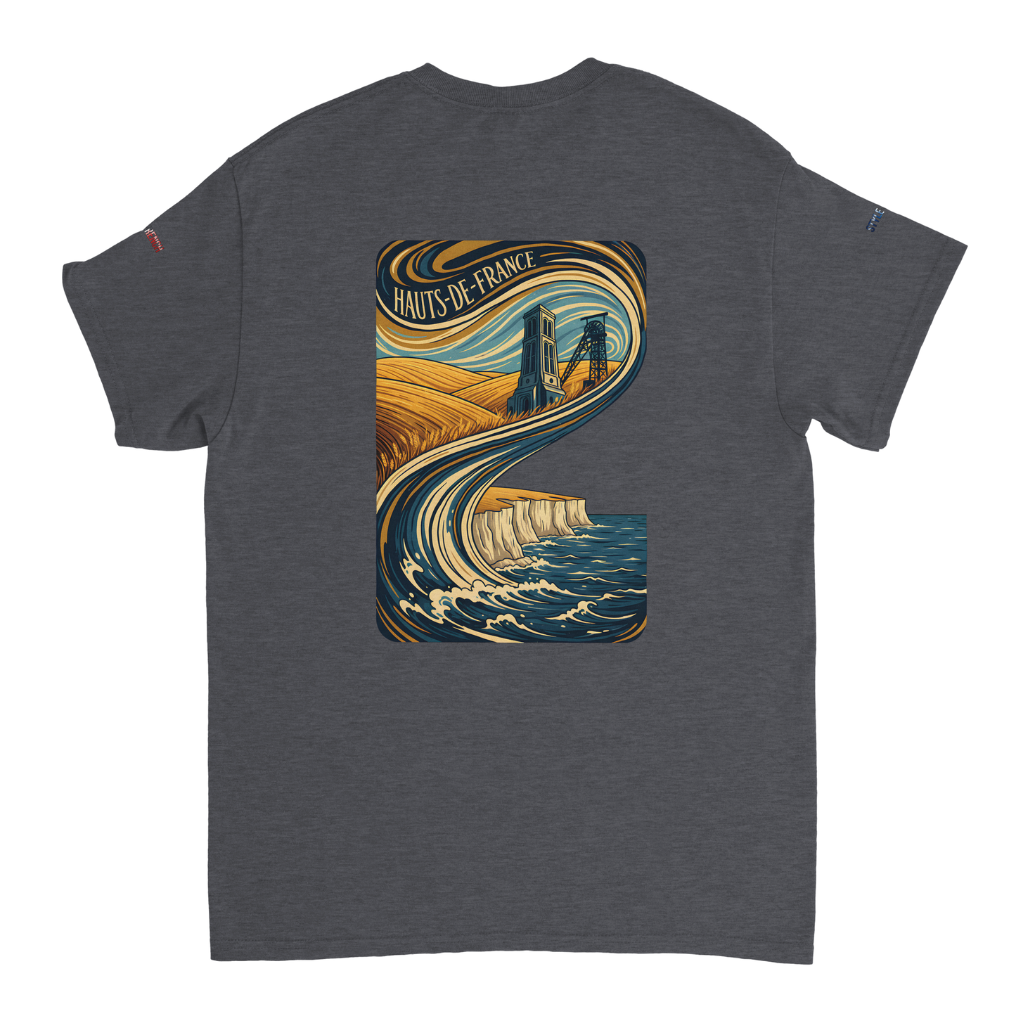 Unisex-T-Shirt Hochwertige Frankreich, dick, Rundhals | Gildan® 5000