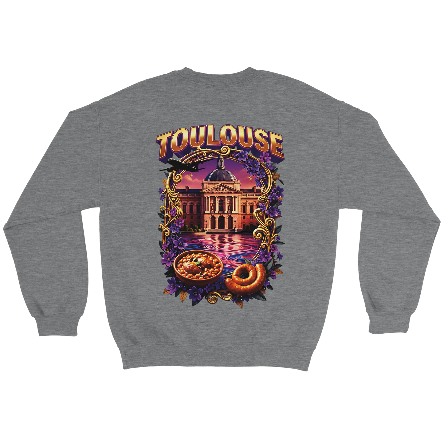 Unisex Sweatshirt Toulouse Classic French City Crewneck | Gildan® 18000