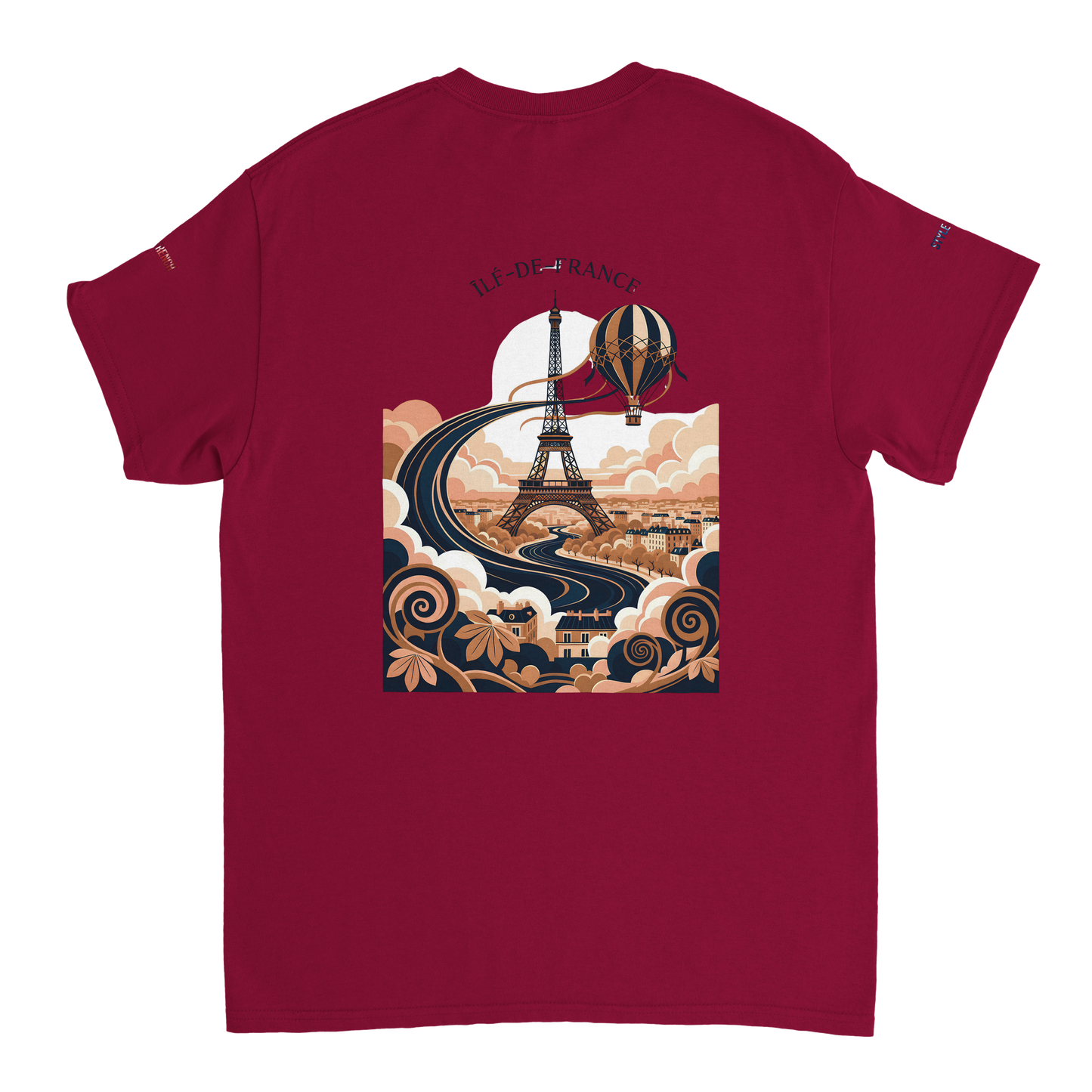Unisex T-Shirt Île-de-France dick rundhals | Gildan® 5000