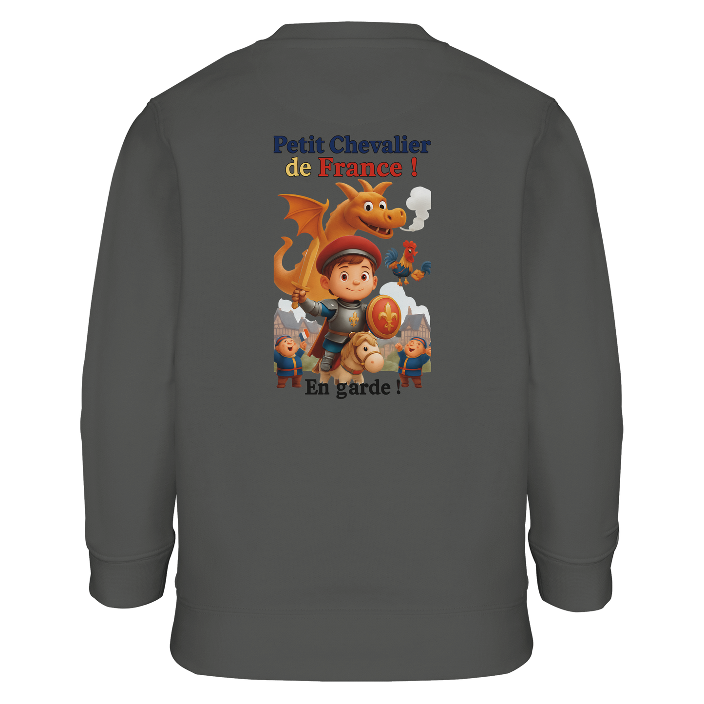 Sweatshirt für Jungen mit kleinem Frankreich-Ritter aus recyceltem Materialmix | SOL'S Columbia Kids 04239