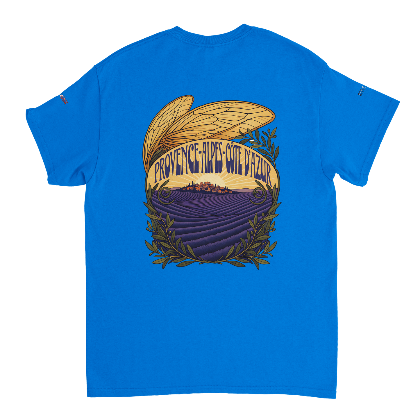 Unisex T-Shirt Provence-Alpes-Côte d'Azur, schwerer Rundhalsausschnitt | Gildan® 5000