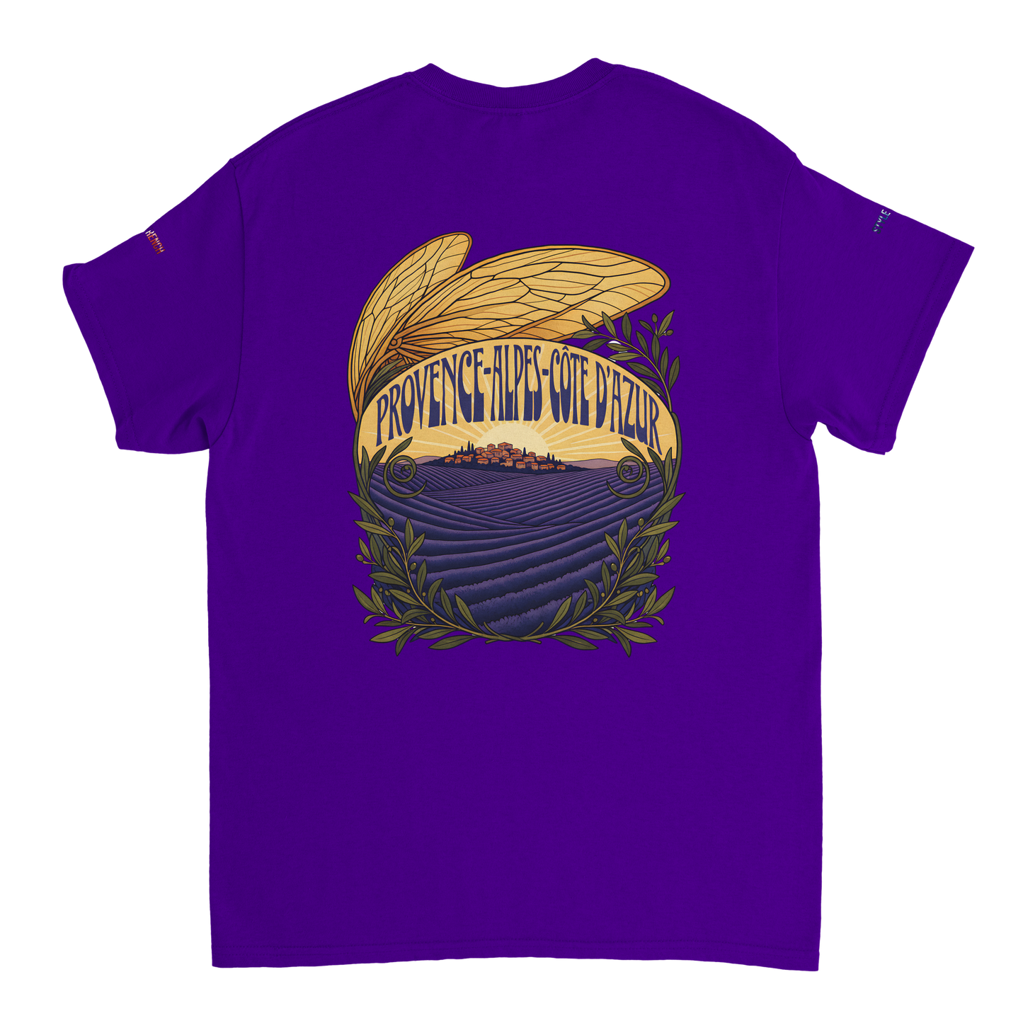 Unisex T-Shirt Provence-Alpes-Côte d'Azur, schwerer Rundhalsausschnitt | Gildan® 5000