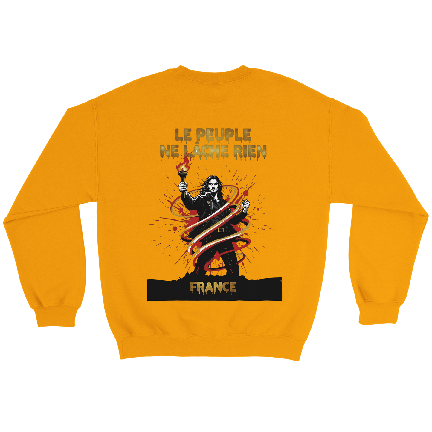 Sweatshirt "Le peuple lâche rien" French Style Classic Crewneck | Gildan® 18000