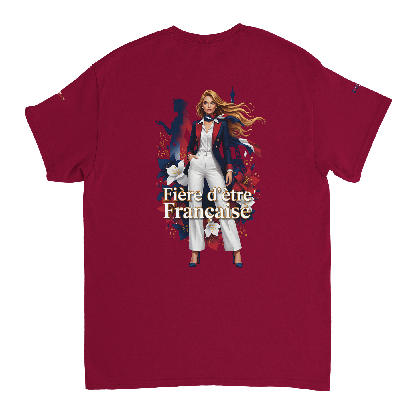 T-shirt Femme Fière d'être Française - Coton Premium