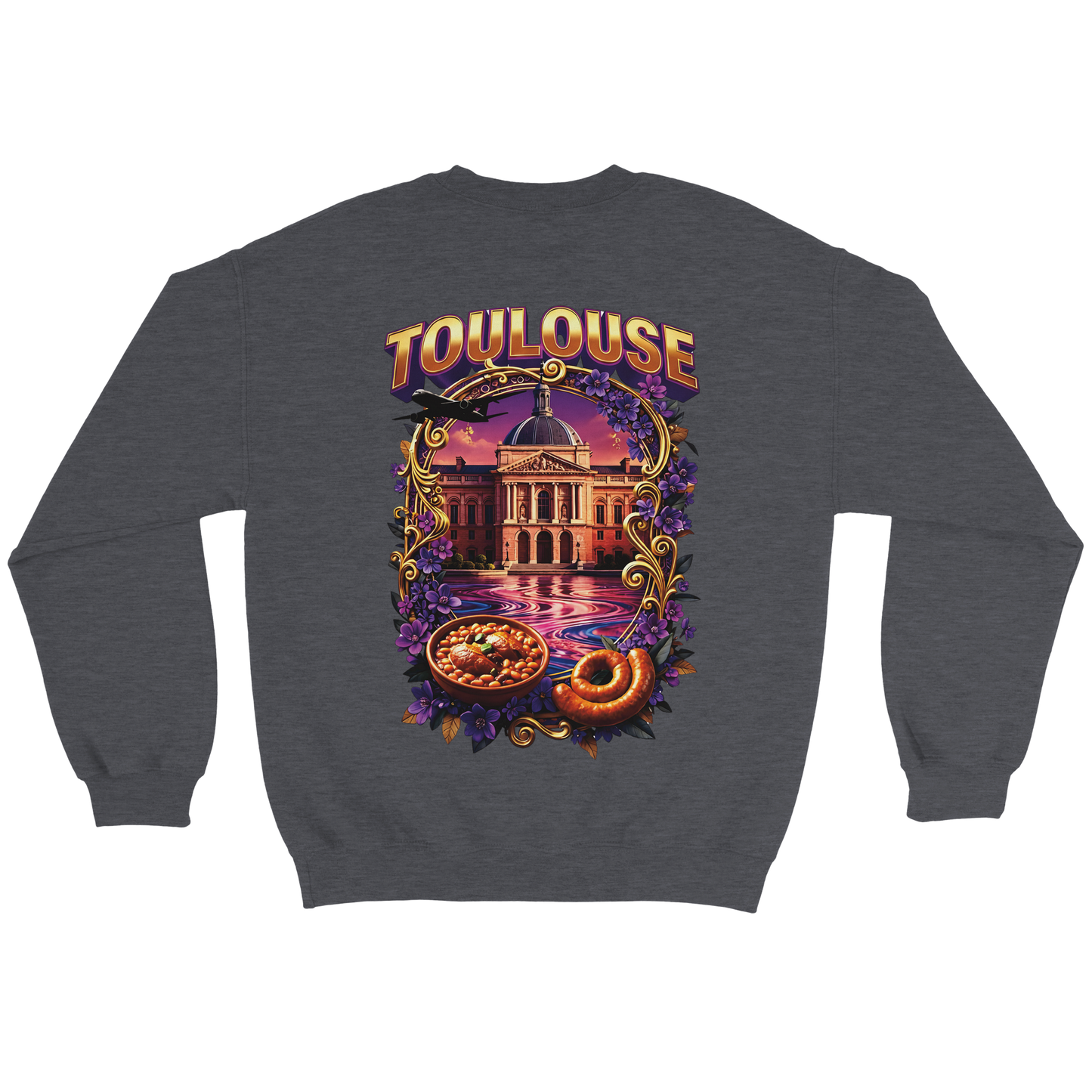 Unisex Sweatshirt Toulouse Classic French City Crewneck | Gildan® 18000