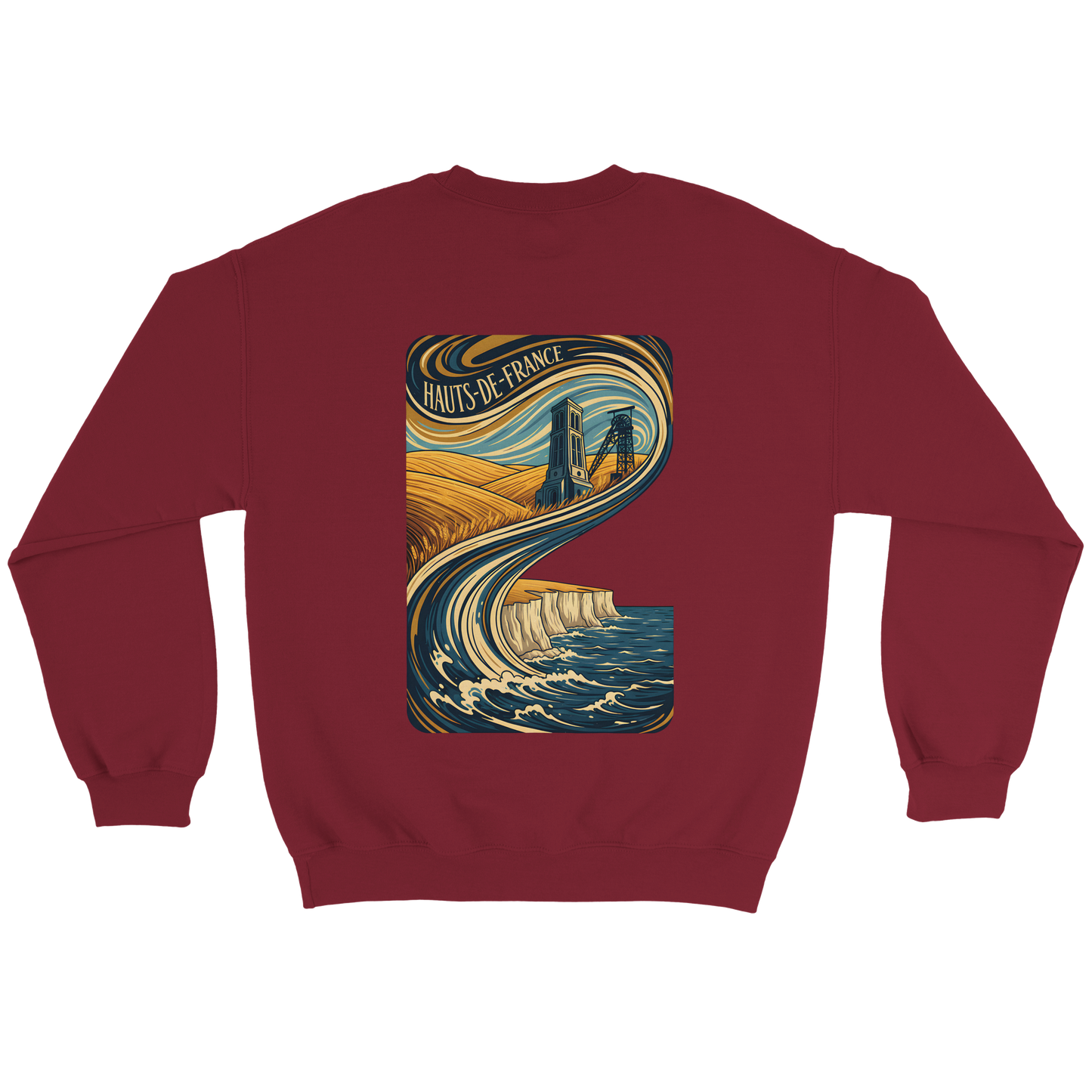Unisex Nord-Pas-de-Calais classic crewneck sweatshirt | Gildan® 18000