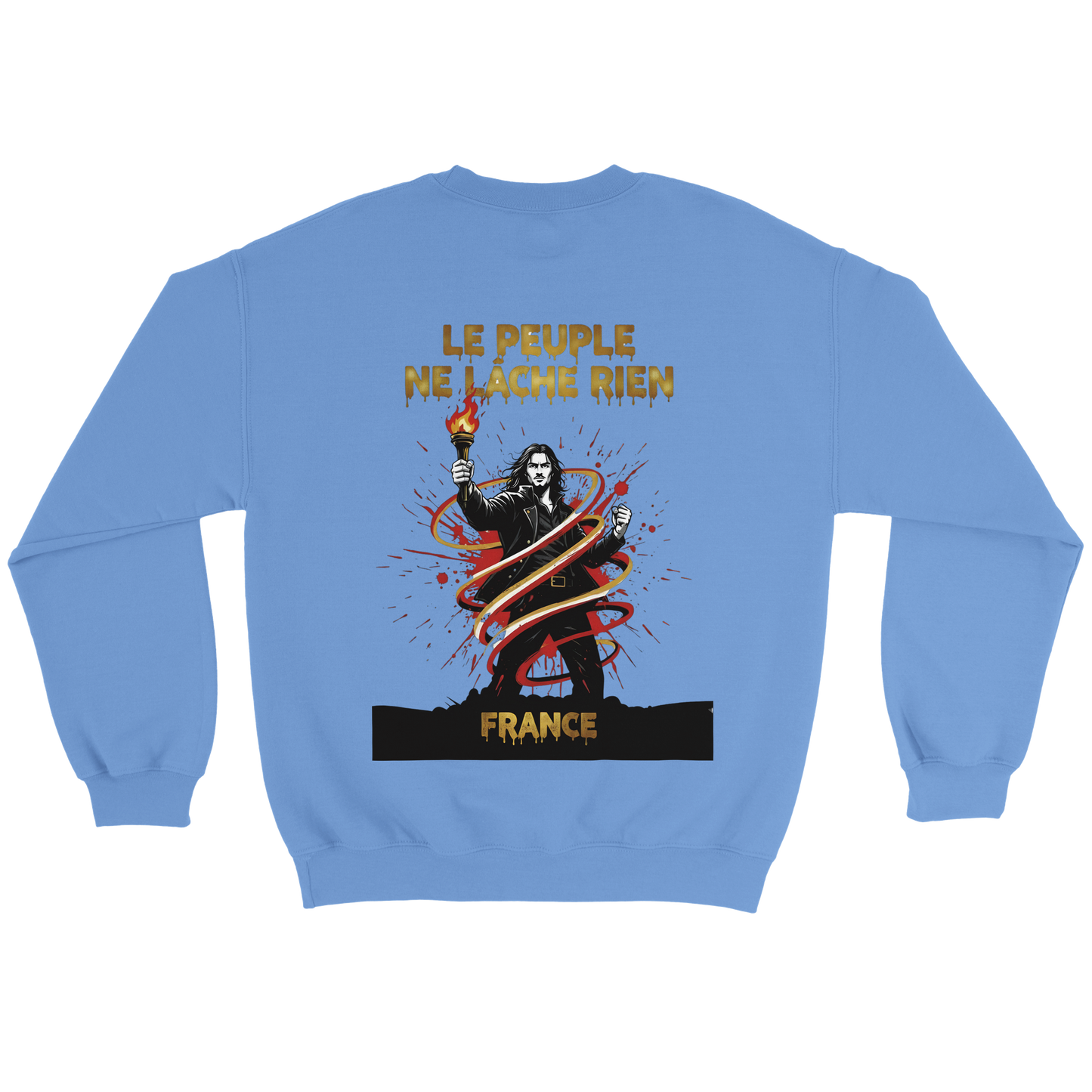 Sweatshirt "Le peuple lâche rien" French Style Classic Crewneck | Gildan® 18000