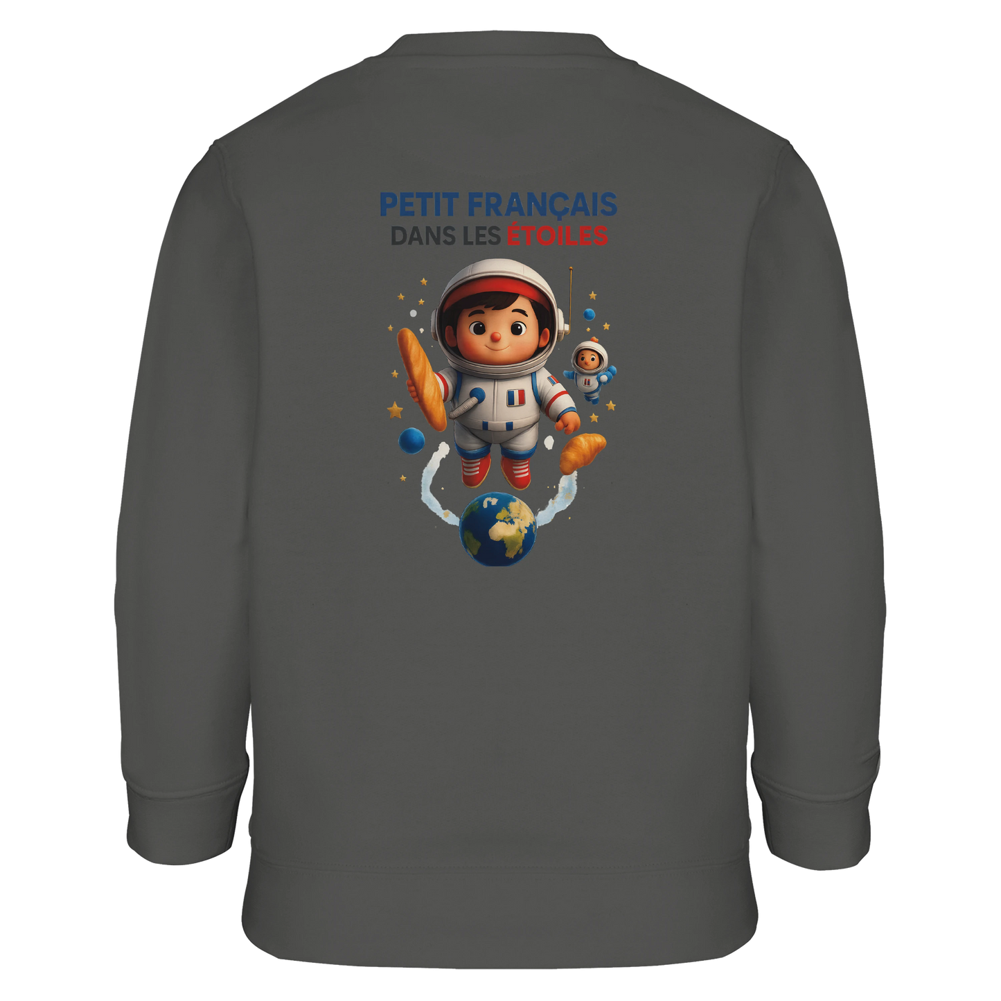Jungen-Sweatshirt kleiner Franzose in den Sternen | SOL'S Columbia Kids 04239 recycelte Mischung