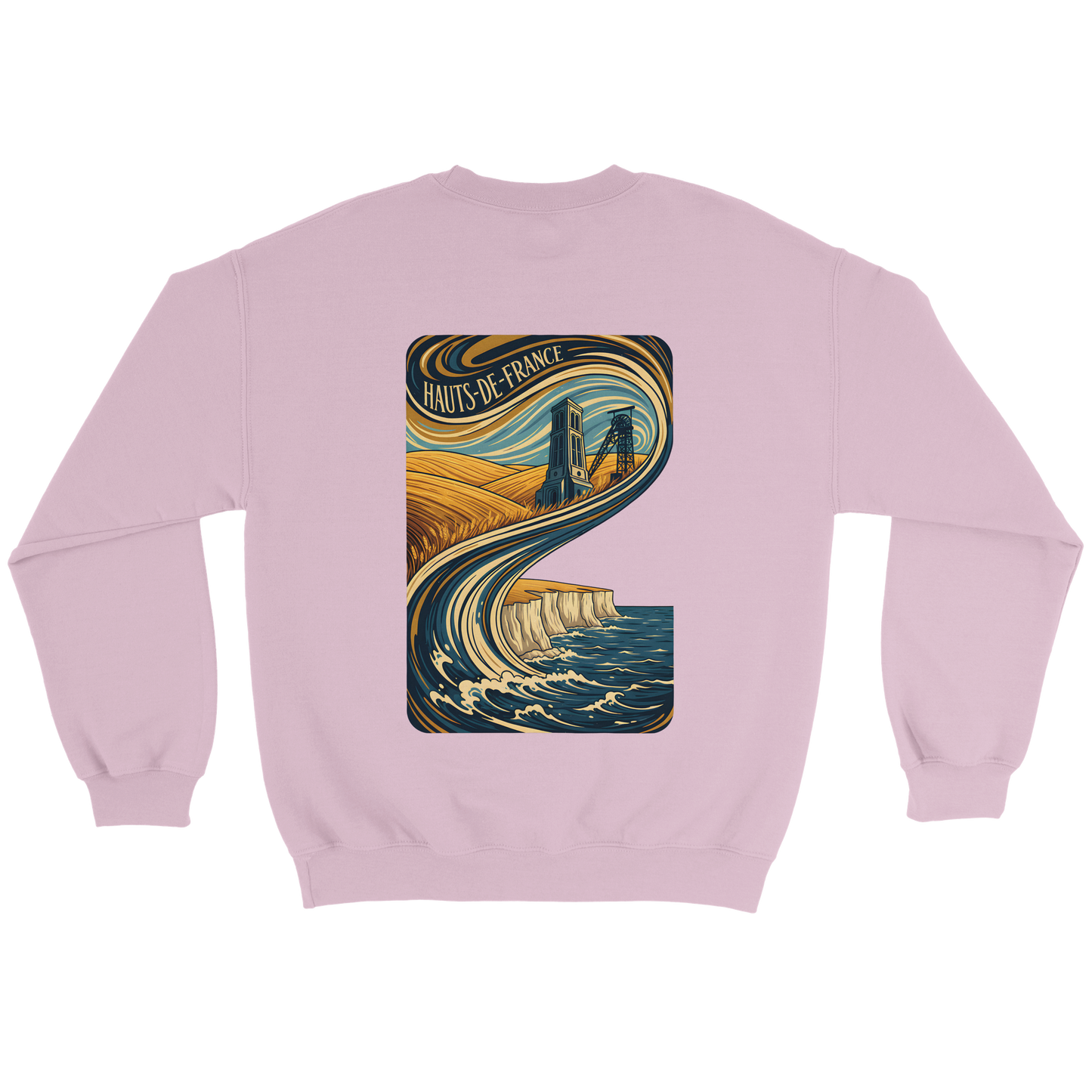 Unisex Nord-Pas-de-Calais classic crewneck sweatshirt | Gildan® 18000