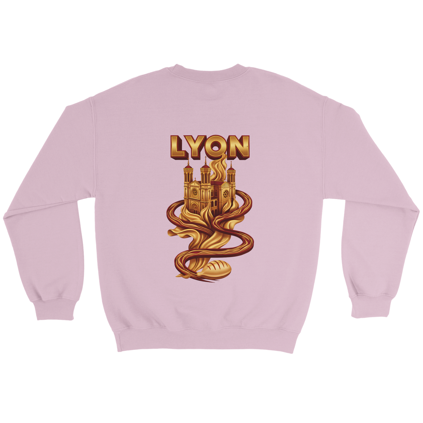 Unisex sweatshirt Lyon city France classic crew neck | Gildan® 18000