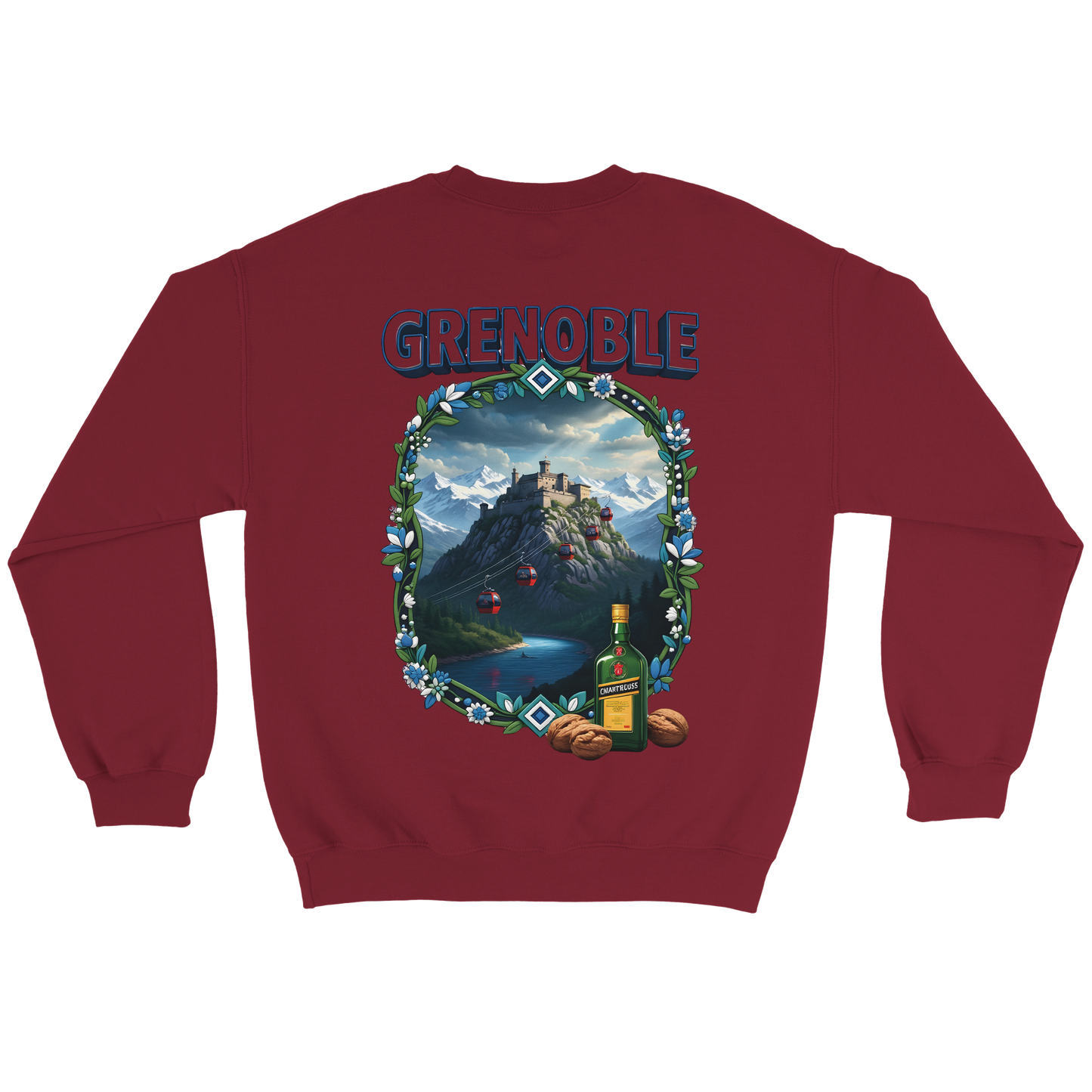 Grenoble city of France classic unisex crewneck sweatshirt | Gildan® 18000