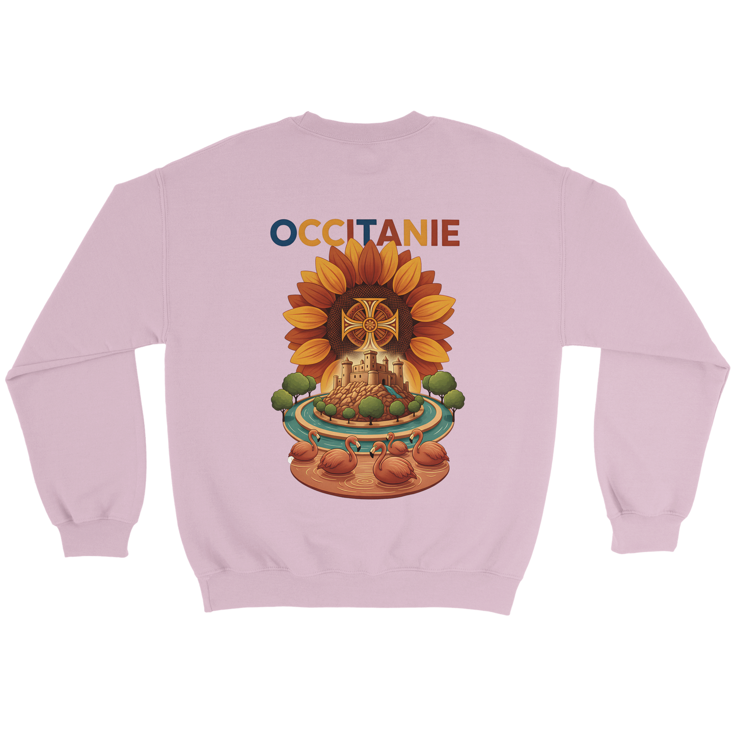 Unisex-Sweatshirt, klassischer Rundhalsausschnitt Occitanie | Gildan® 18000