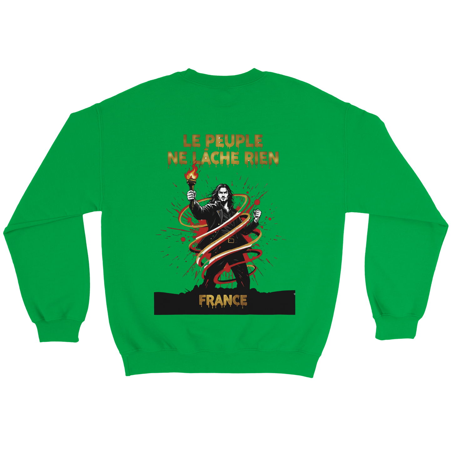 Sweatshirt "Le peuple lâche rien" French Style Classic Crewneck | Gildan® 18000