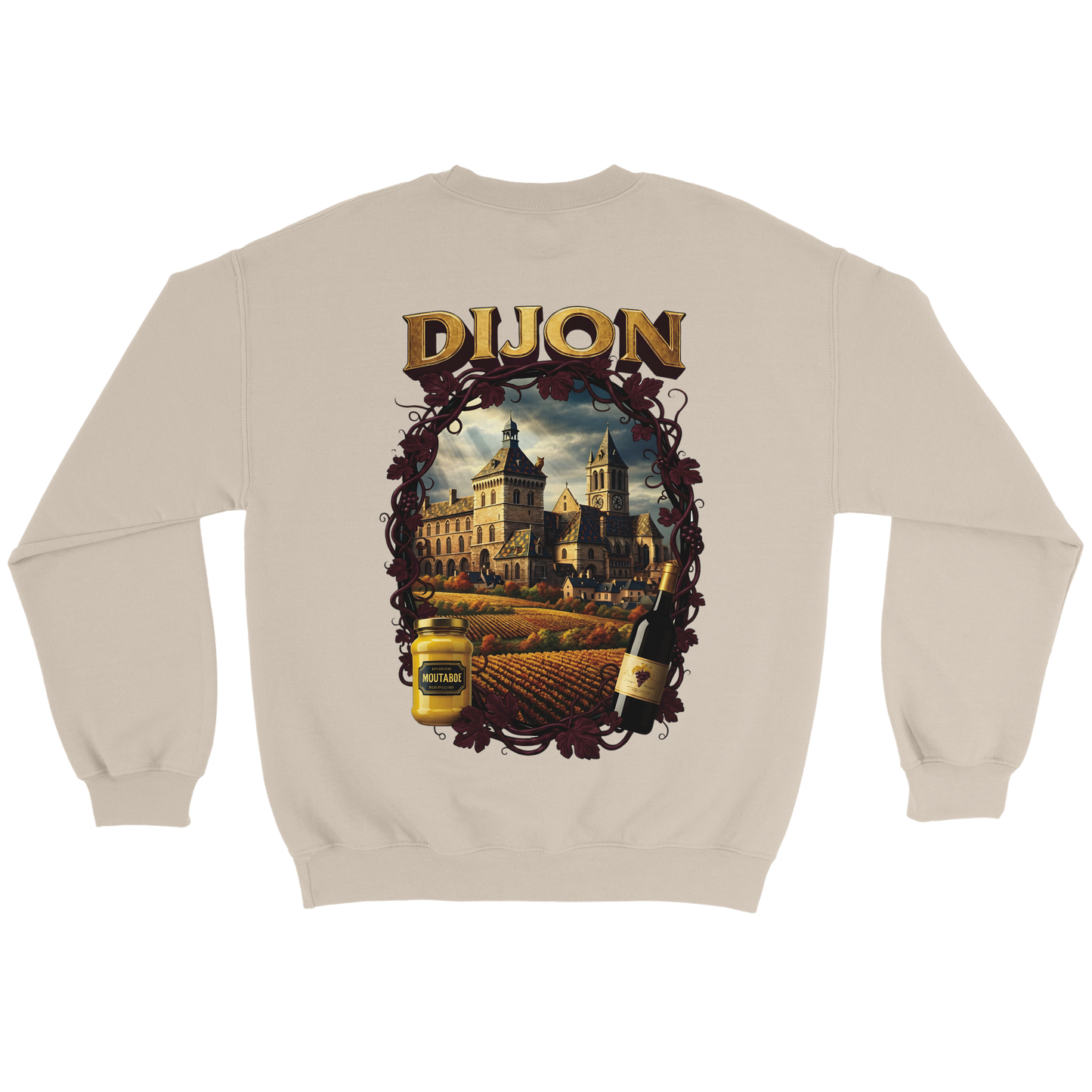 Unisex-Sweatshirt Dijon, Frankreich klassisch Rundhals | Gildan® 18000