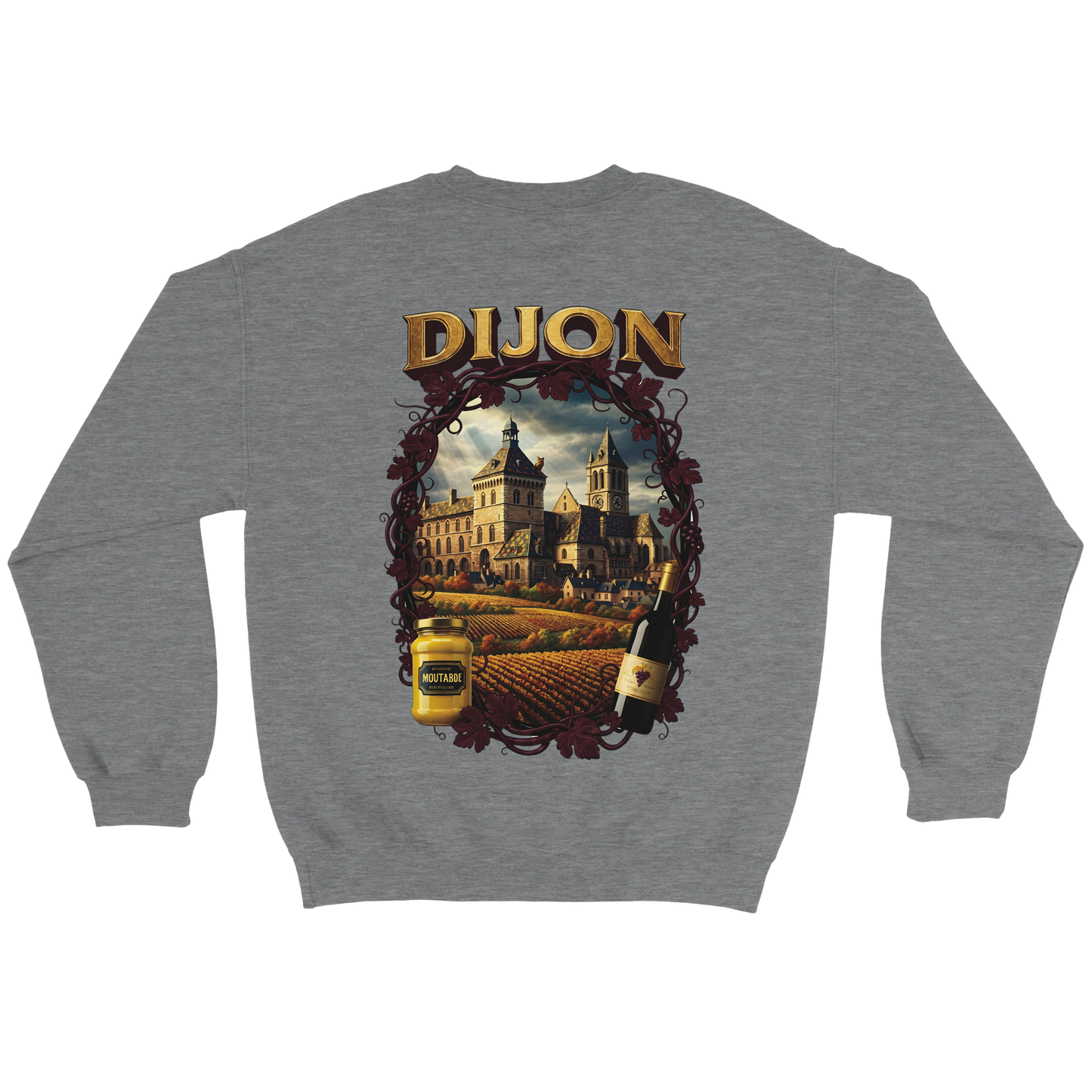Unisex-Sweatshirt Dijon, Frankreich klassisch Rundhals | Gildan® 18000