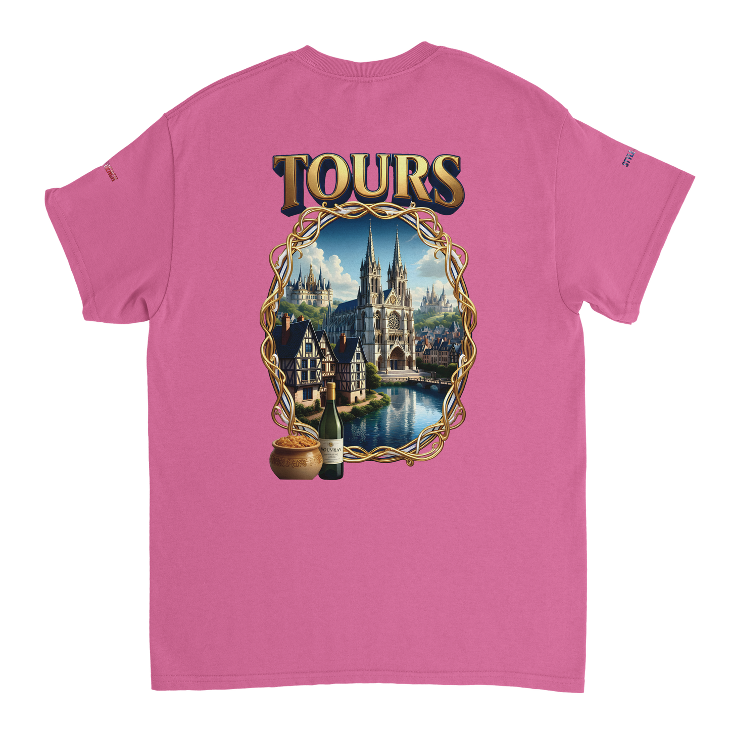 Unisex T-shirt Tours, France, thick crew neck | Gildan® 5000
