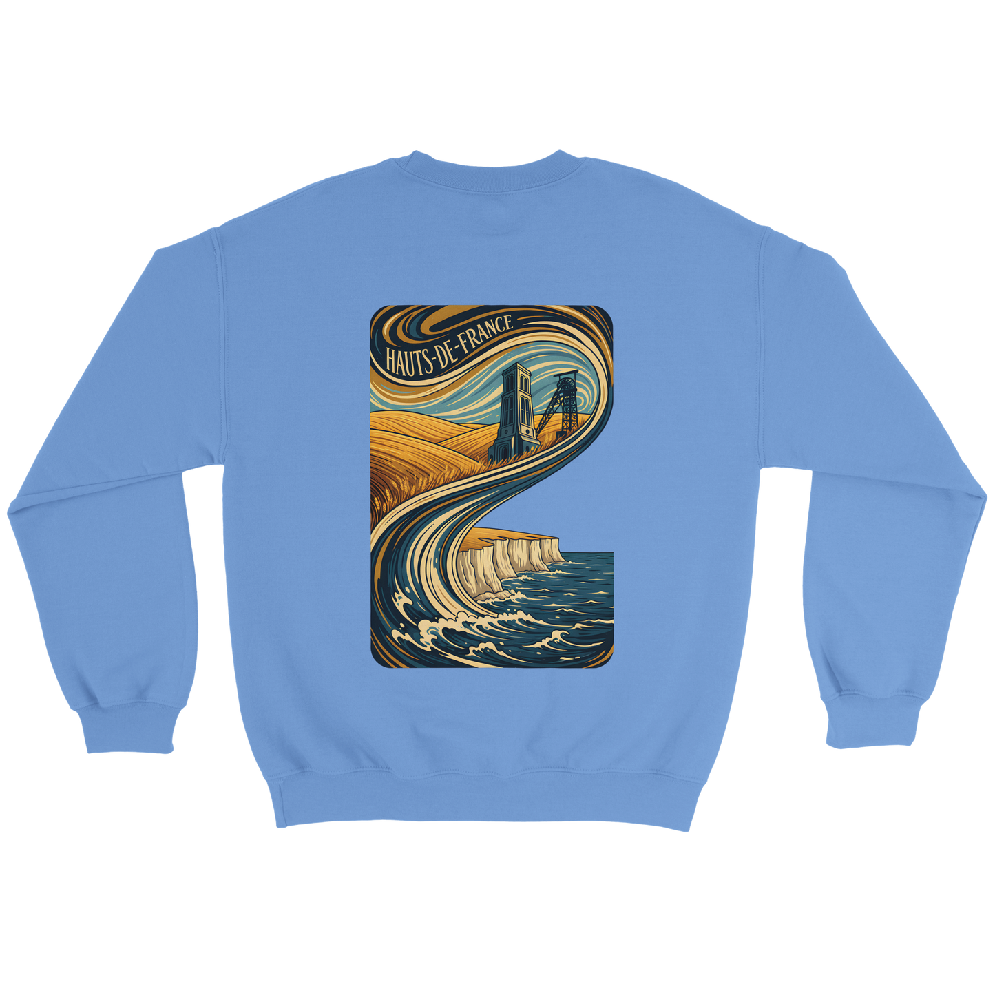 Unisex Nord-Pas-de-Calais classic crewneck sweatshirt | Gildan® 18000