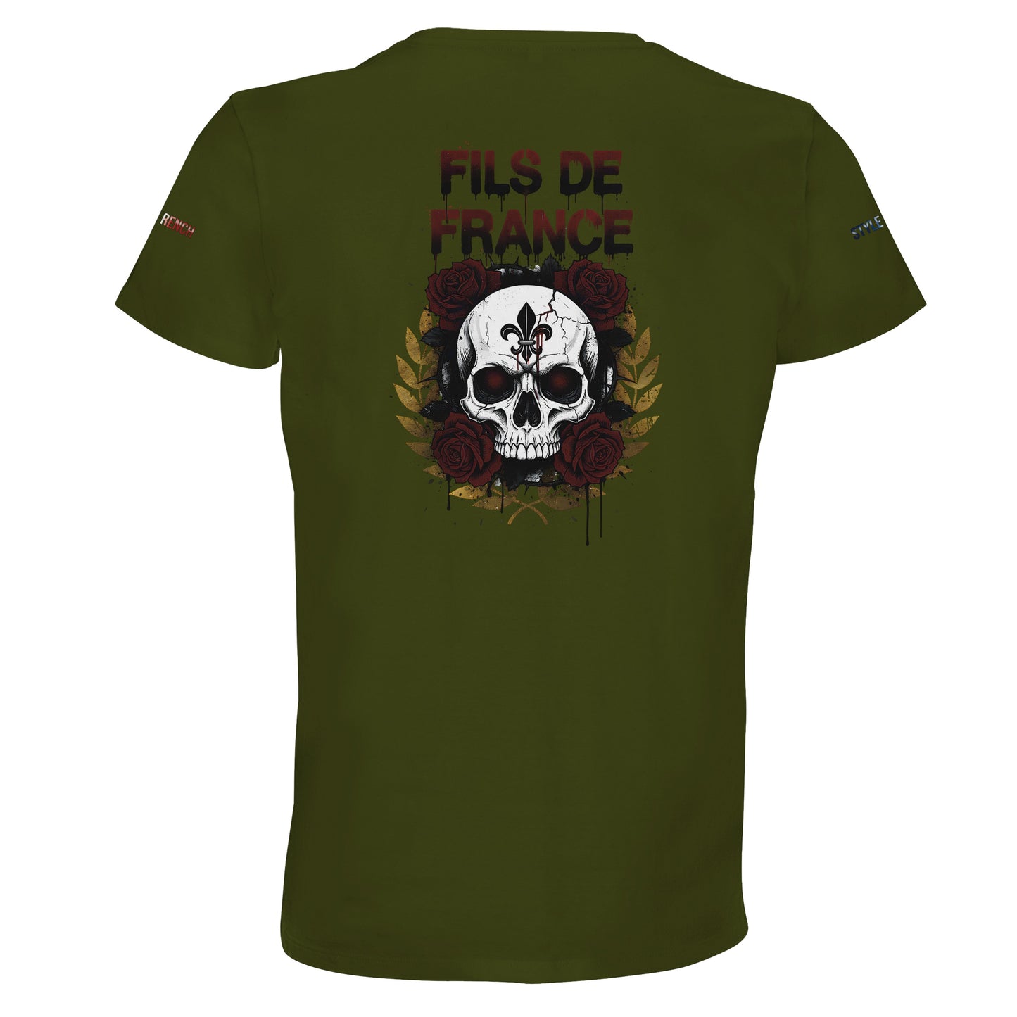 T-Shirt Herren Frankreich-Stil Rundhals recycelte Mischung | SOL'S RE Crusader 04233