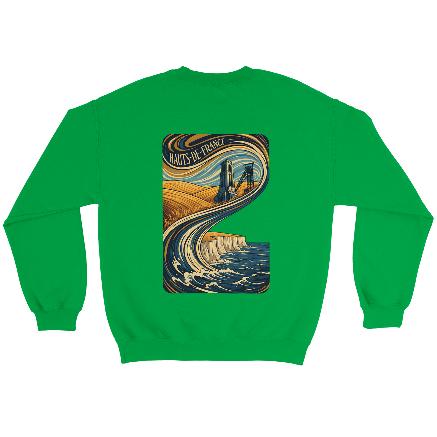 Unisex Nord-Pas-de-Calais classic crewneck sweatshirt | Gildan® 18000