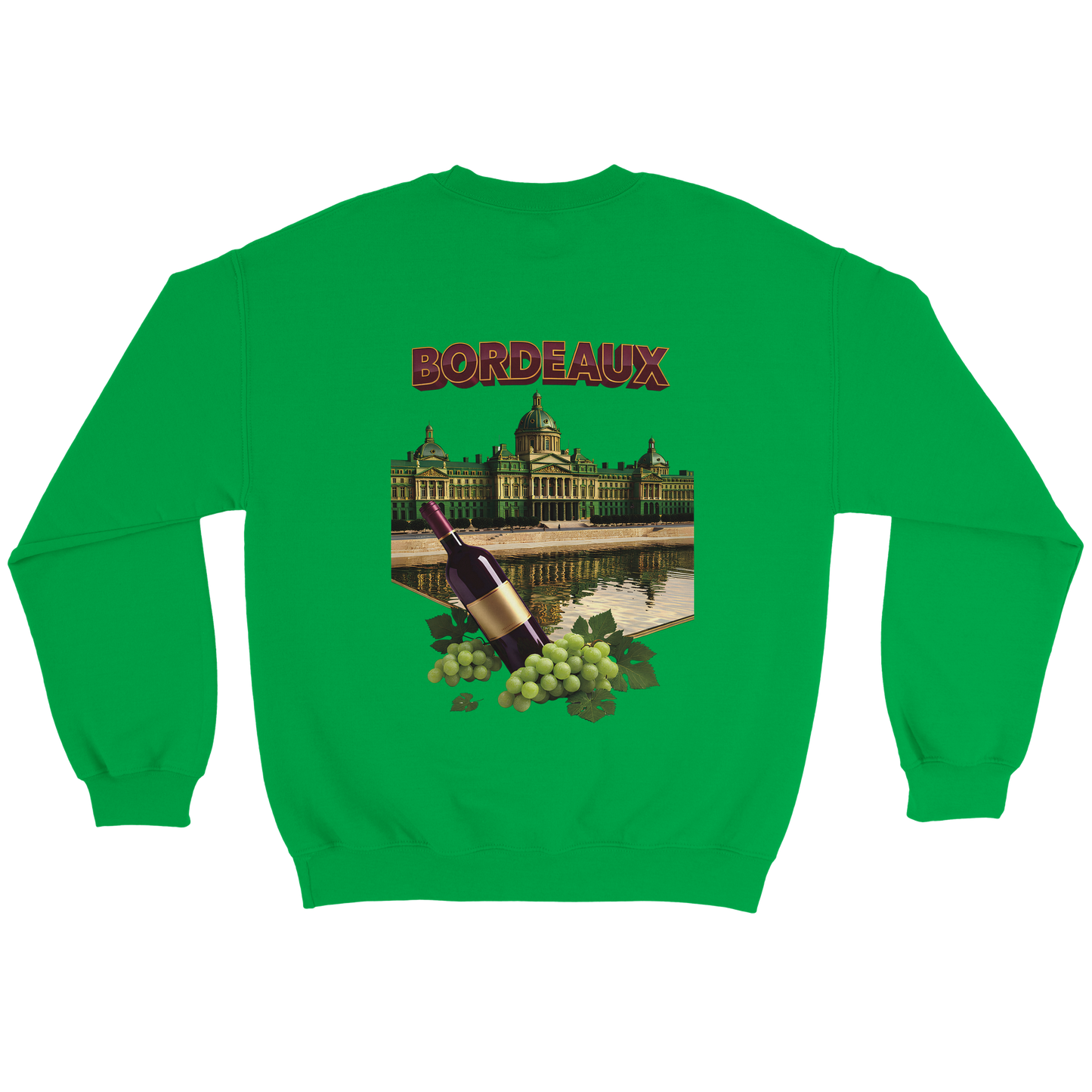 Unisex city burgundy classic crewneck sweatshirt | Gildan® 18000