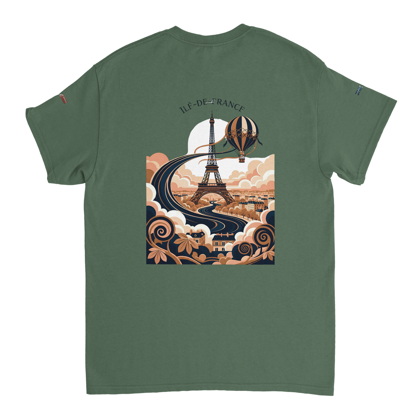 Unisex T-Shirt Île-de-France dick rundhals | Gildan® 5000