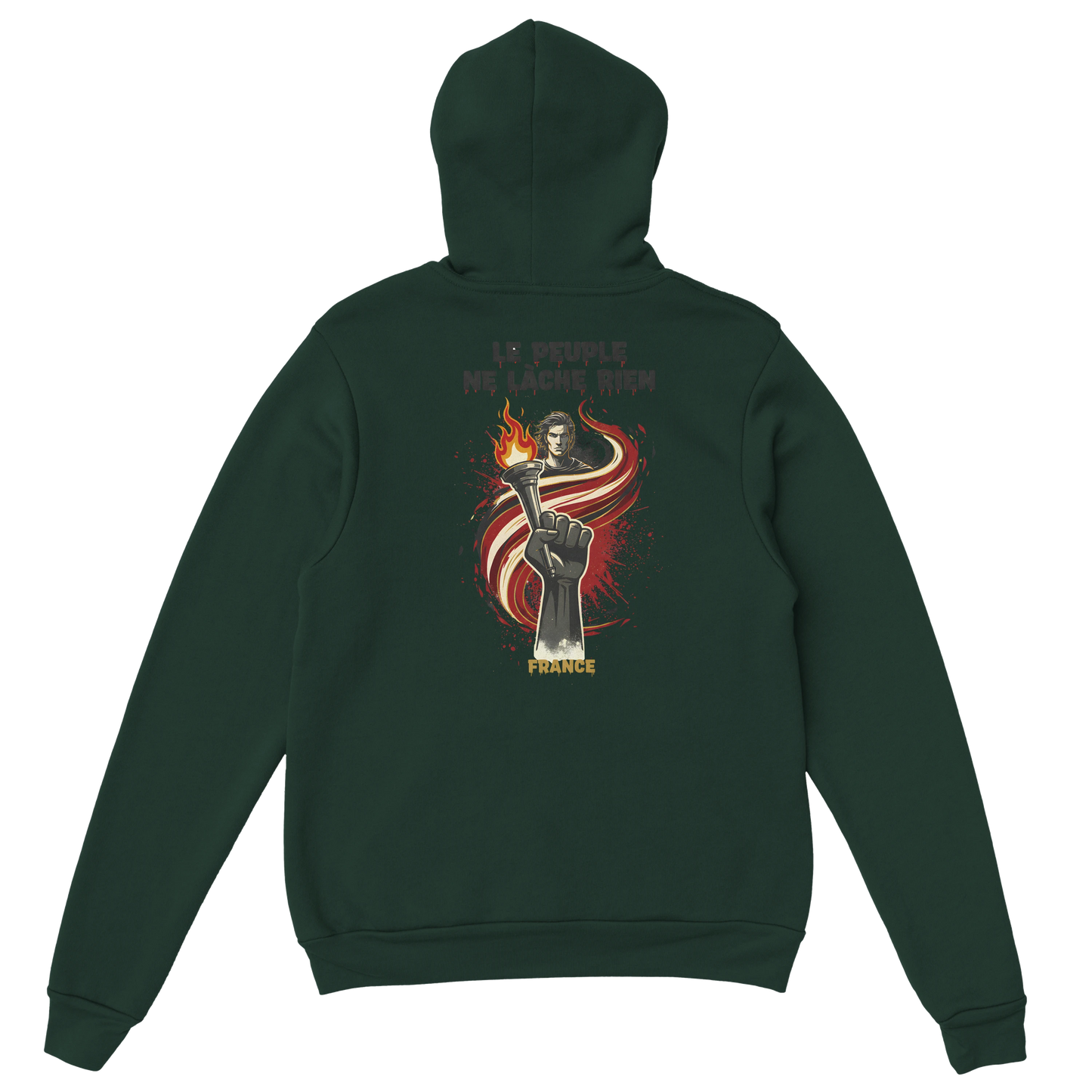 "The people don't give up" hoodie - classic French style for men | Gildan® 18500