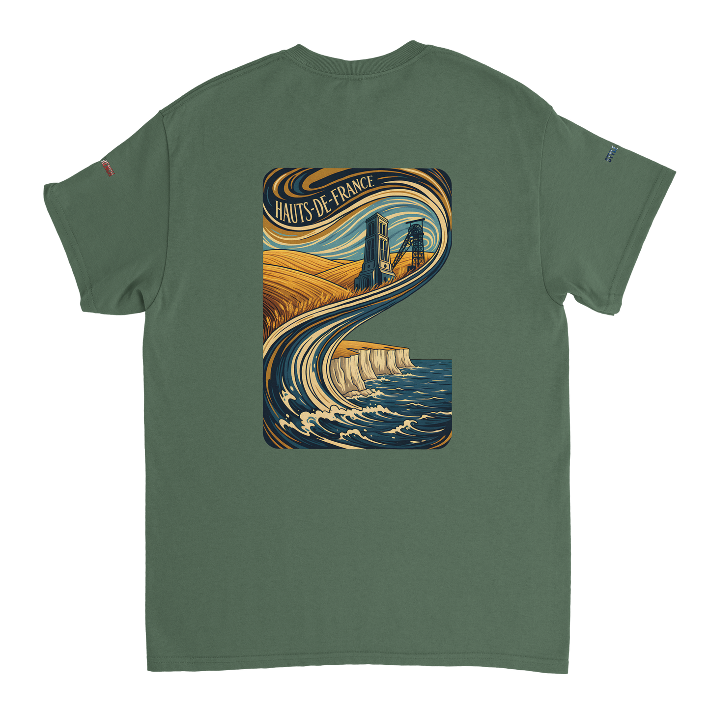 Unisex-T-Shirt Hochwertige Frankreich, dick, Rundhals | Gildan® 5000