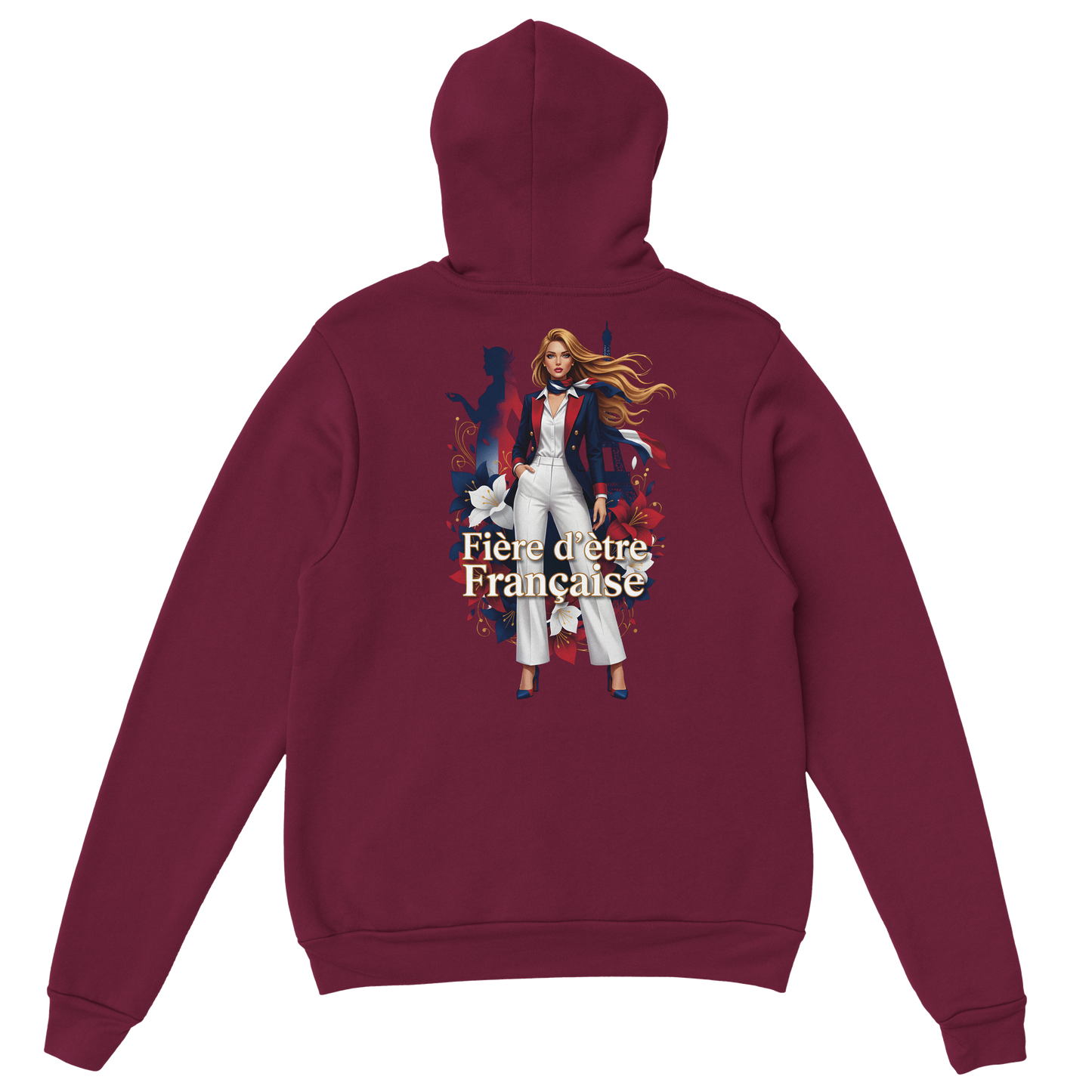 Sweat à capuche fière d'être française   – Doux, chaud et confortable pour l'hiver