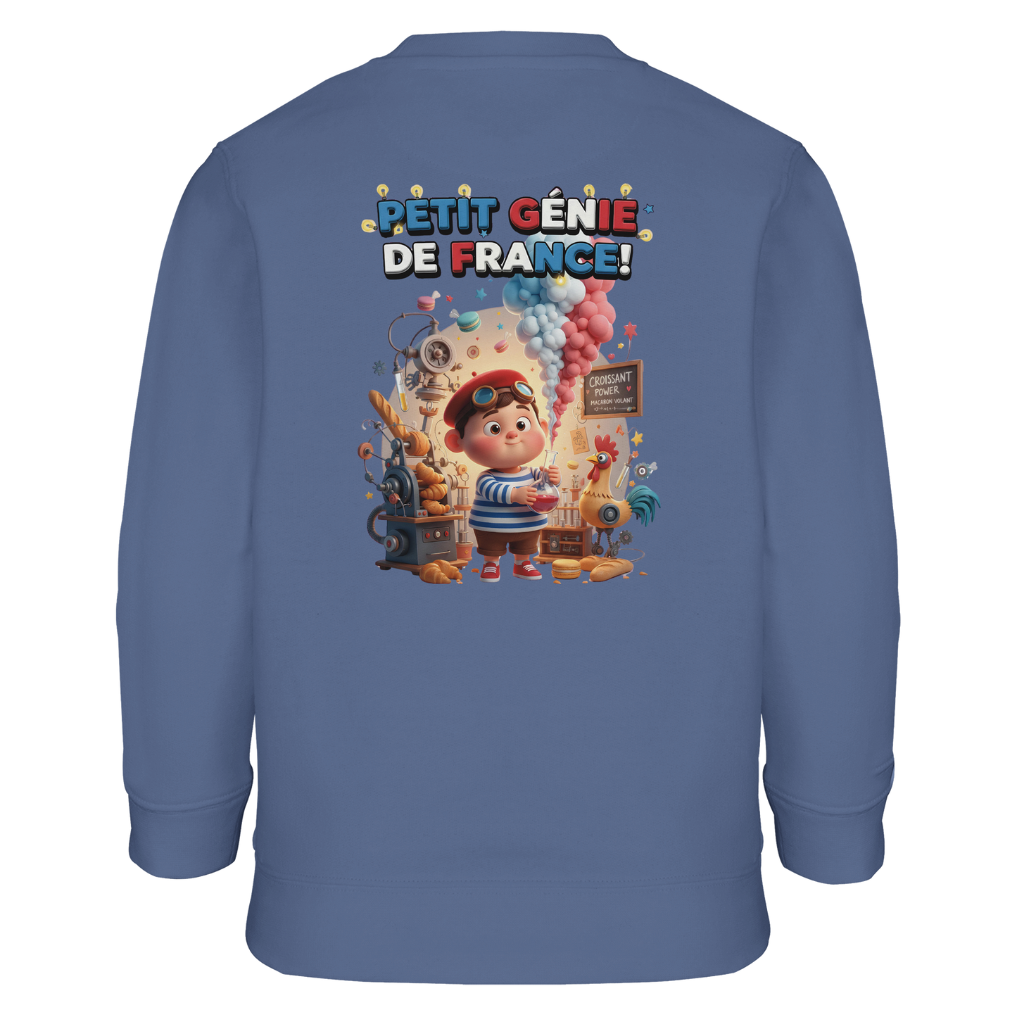 Jungen-Sweatshirt "petit génie Français" aus Recyclingmischung | SOL'S Columbia Kids 04239
