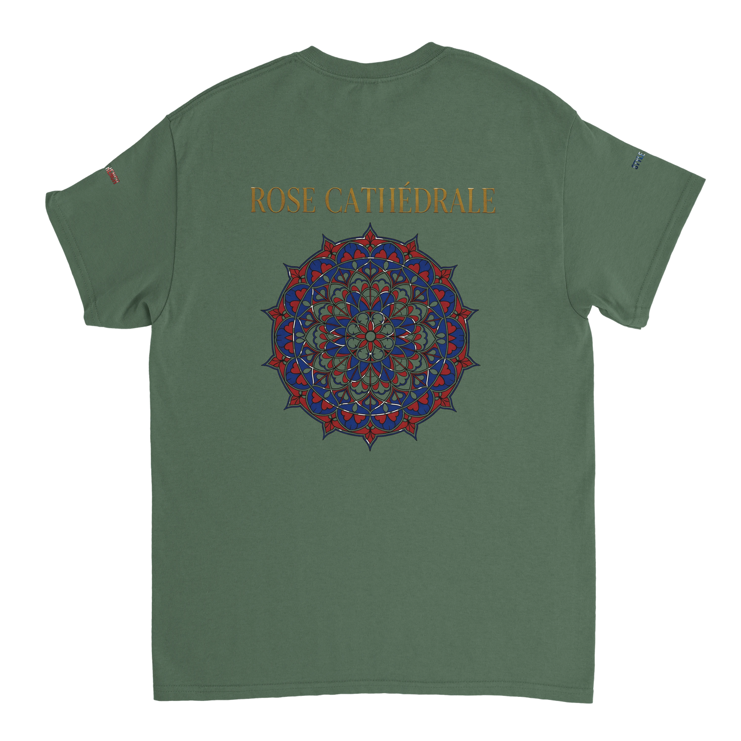 Damen T-Shirt, rosa, Kathedrale, dick, Rundhals | Gildan® 5000