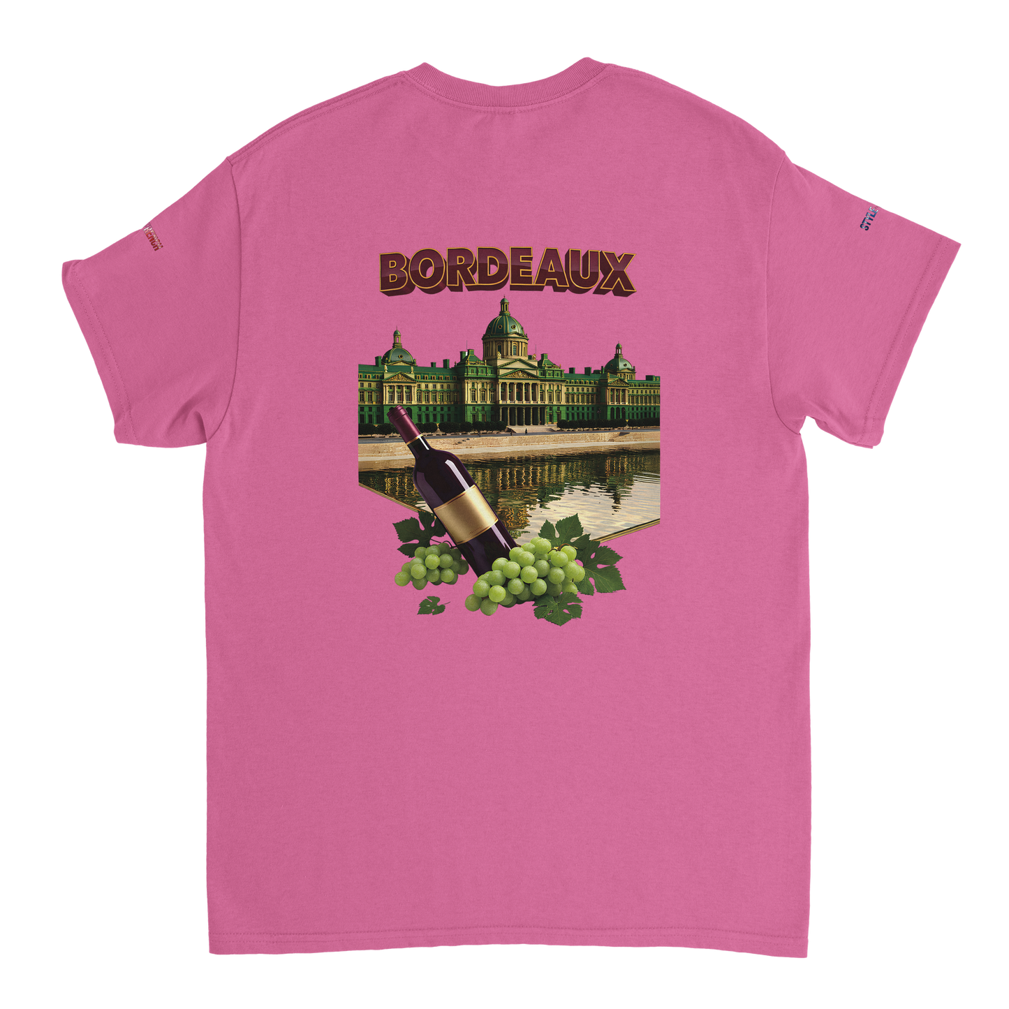 Unisex burgundy French city crewneck heavy t-shirt | Gildan® 5000