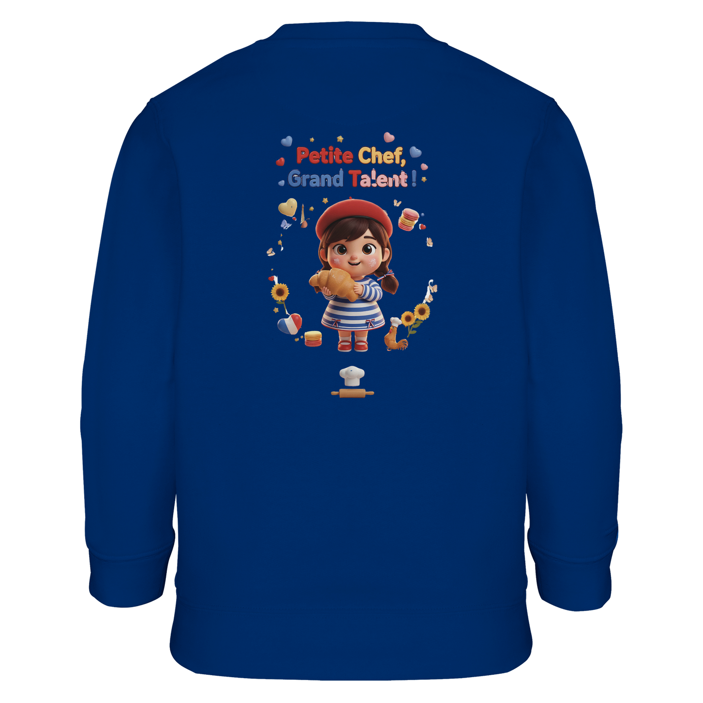 Sweatshirt im französischen Stil für kleine Chefinnen mit großem Talent, aus recyceltem Mischgewebe | SOL'S Columbia Kids 04239