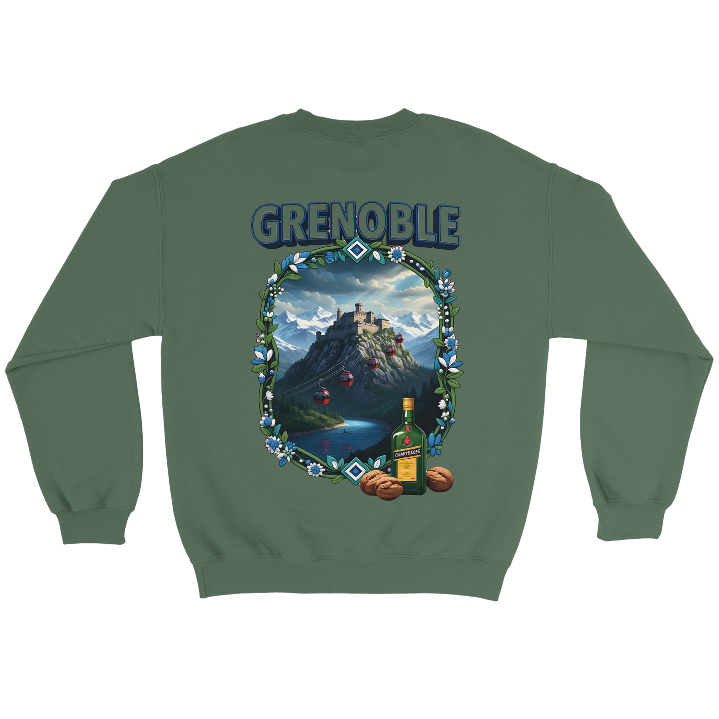 Grenoble city of France classic unisex crewneck sweatshirt | Gildan® 18000