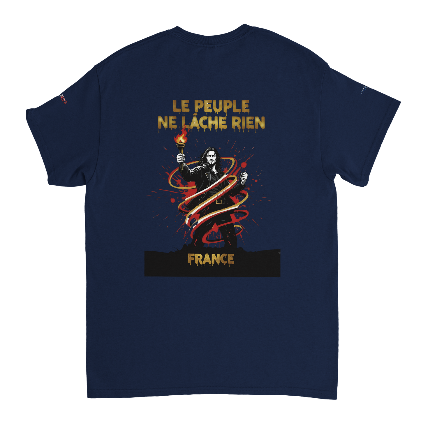 T-shirt Homme Le Peuple Ne Lâche Rien - Coton Premium