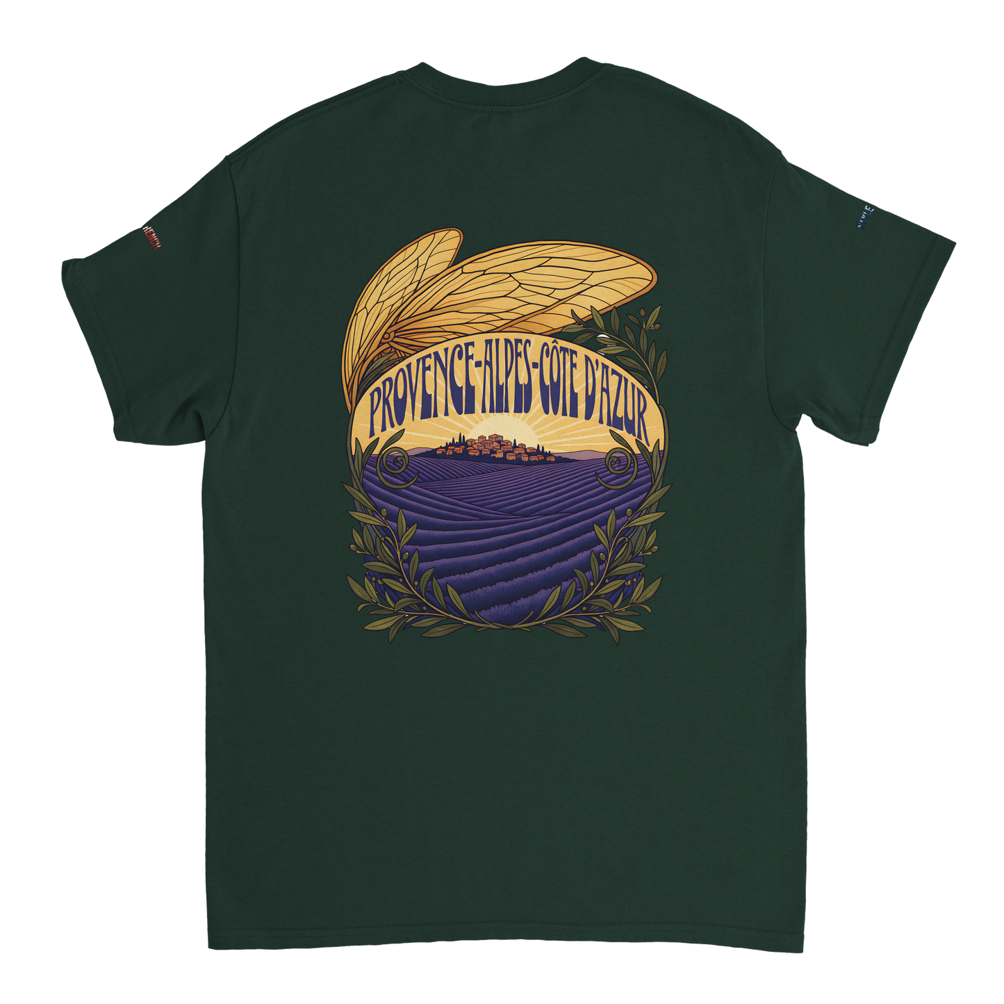 Unisex T-Shirt Provence-Alpes-Côte d'Azur, schwerer Rundhalsausschnitt | Gildan® 5000