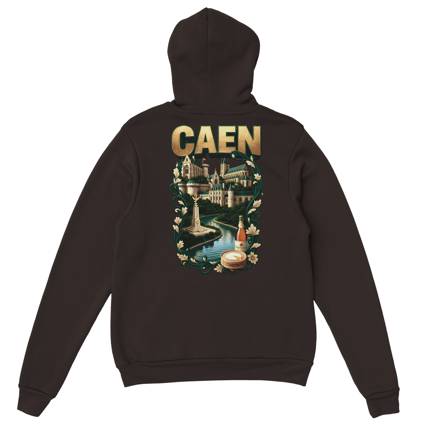 Kapuzenpullover "Caen, Stadt Frankreichs" Unisex Klassiker | Gildan® 18500