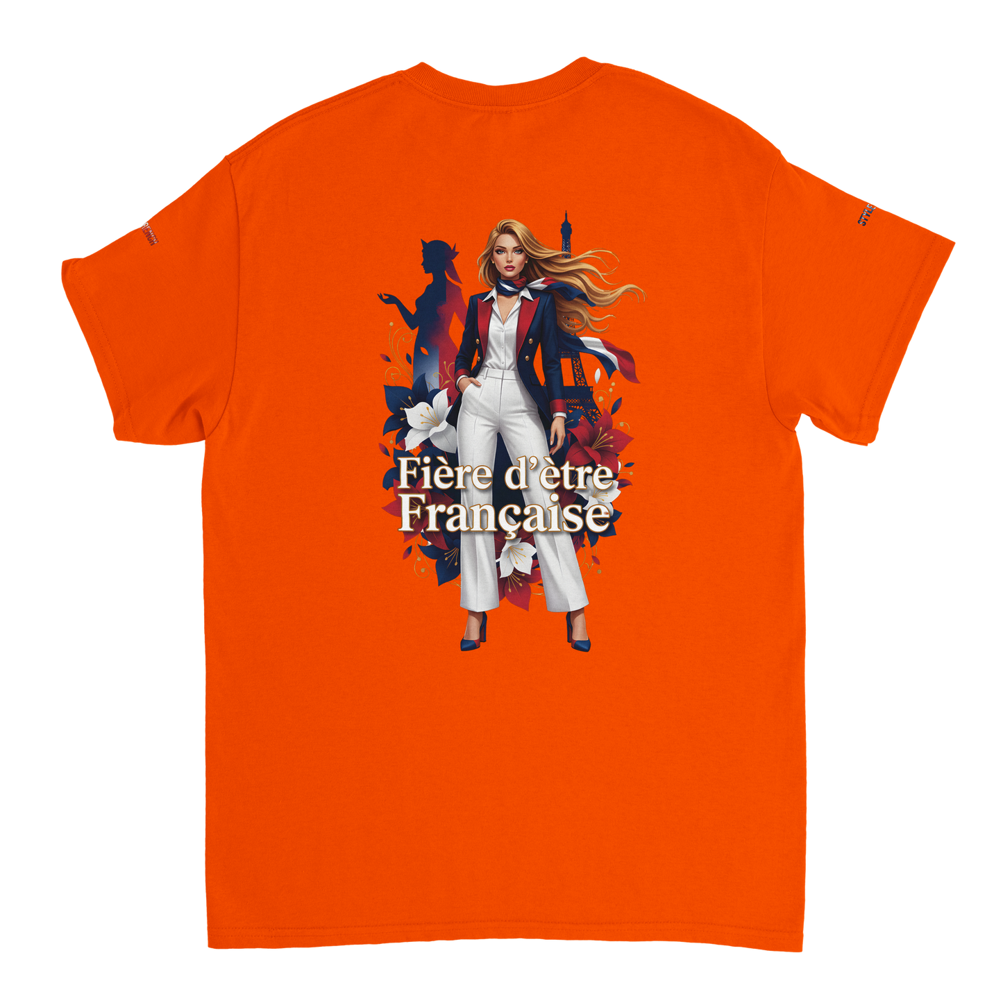 T-shirt Femme Fière d'être Française - Coton Premium
