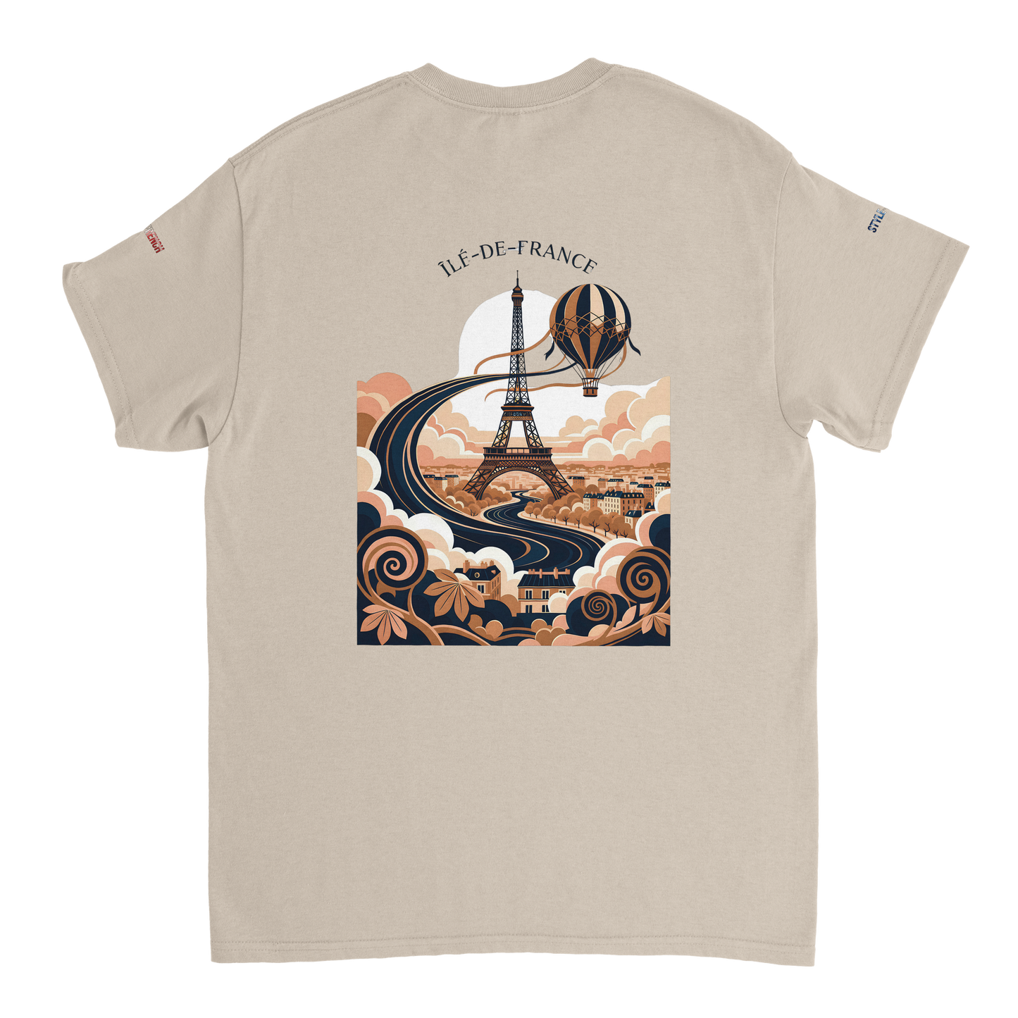 Unisex T-Shirt Île-de-France dick rundhals | Gildan® 5000