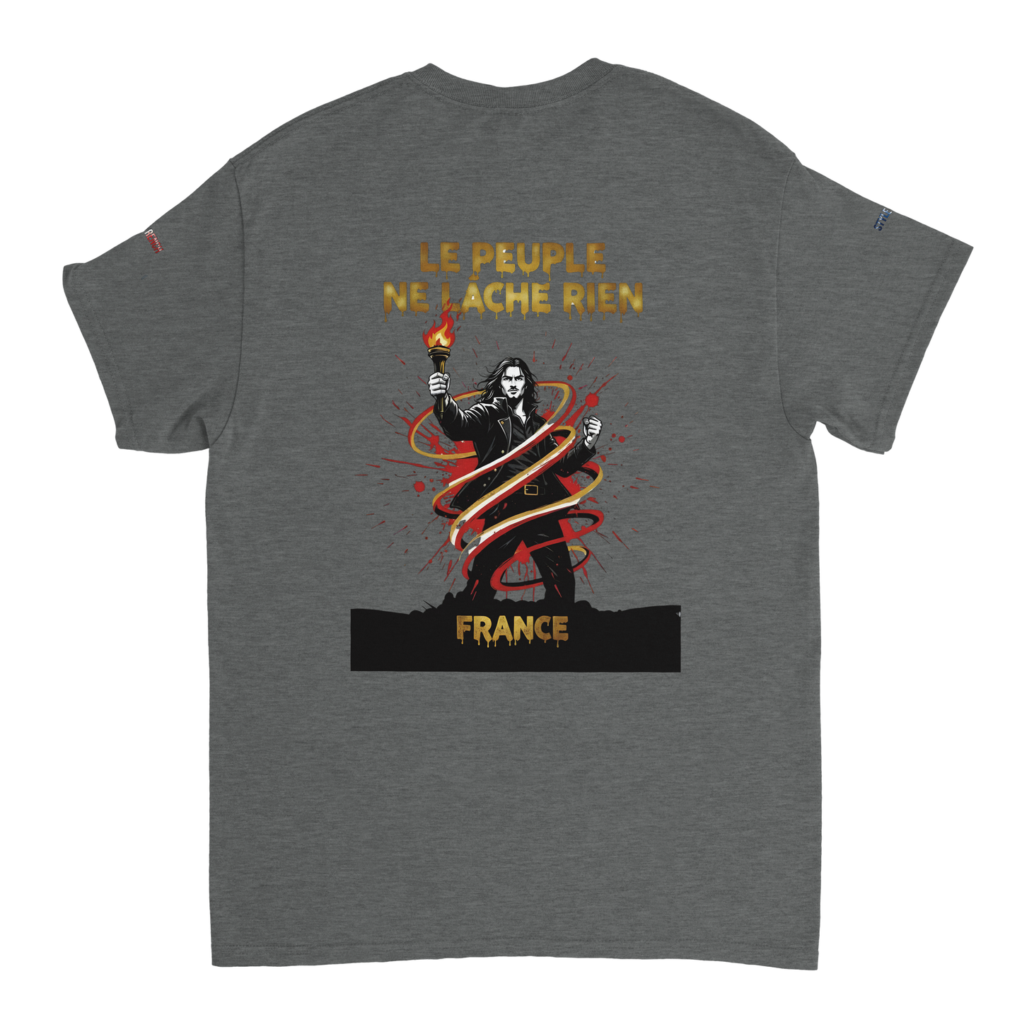 T-shirt Homme Le Peuple Ne Lâche Rien - Coton Premium