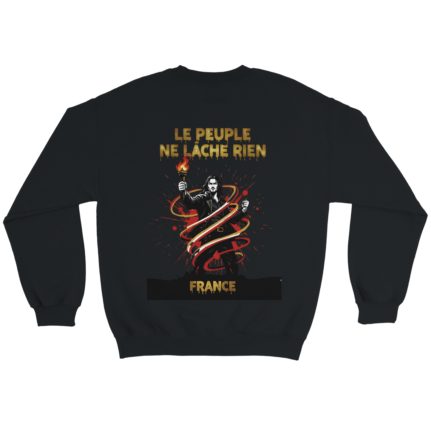 Sweatshirt "Le peuple lâche rien" French Style Classic Crewneck | Gildan® 18000