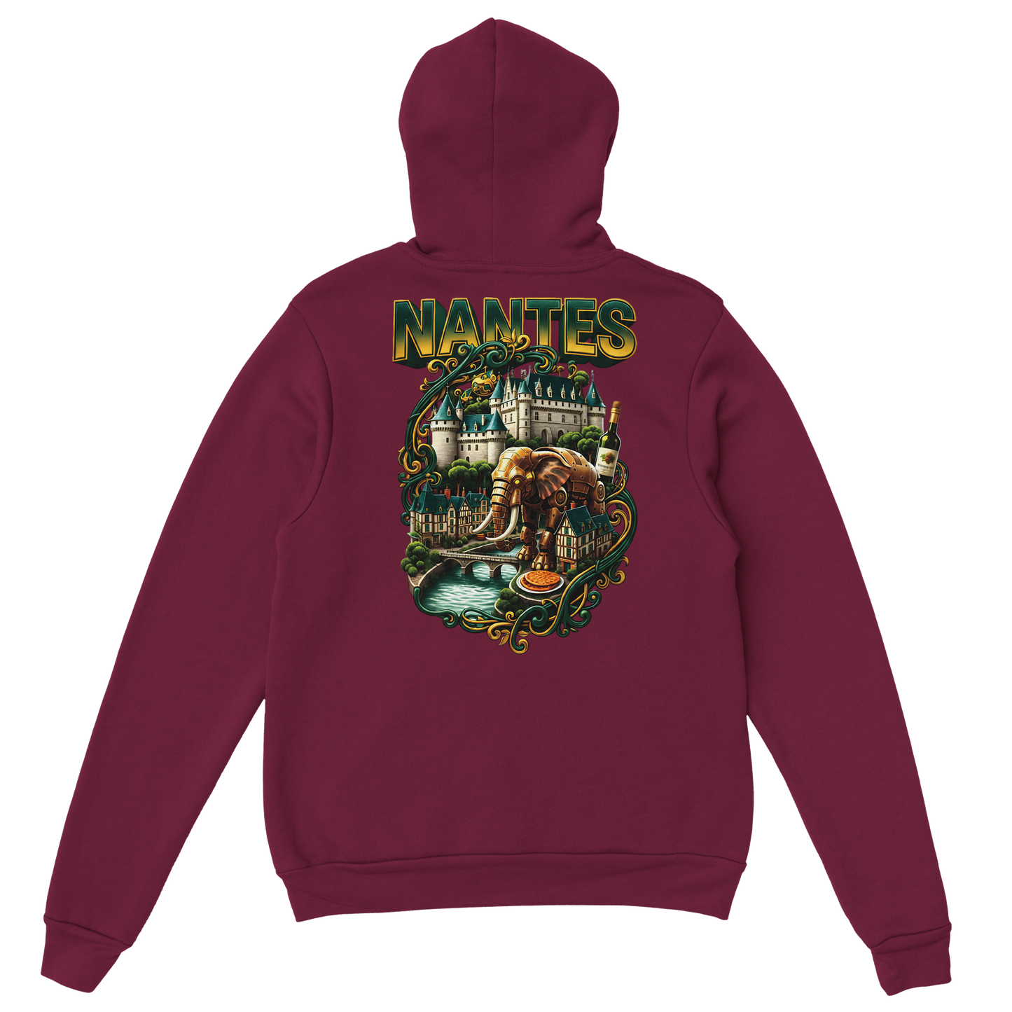 Unisex-Kapuzenpullover Nantes Stadt Frankreich klassisch | Gildan® 18500