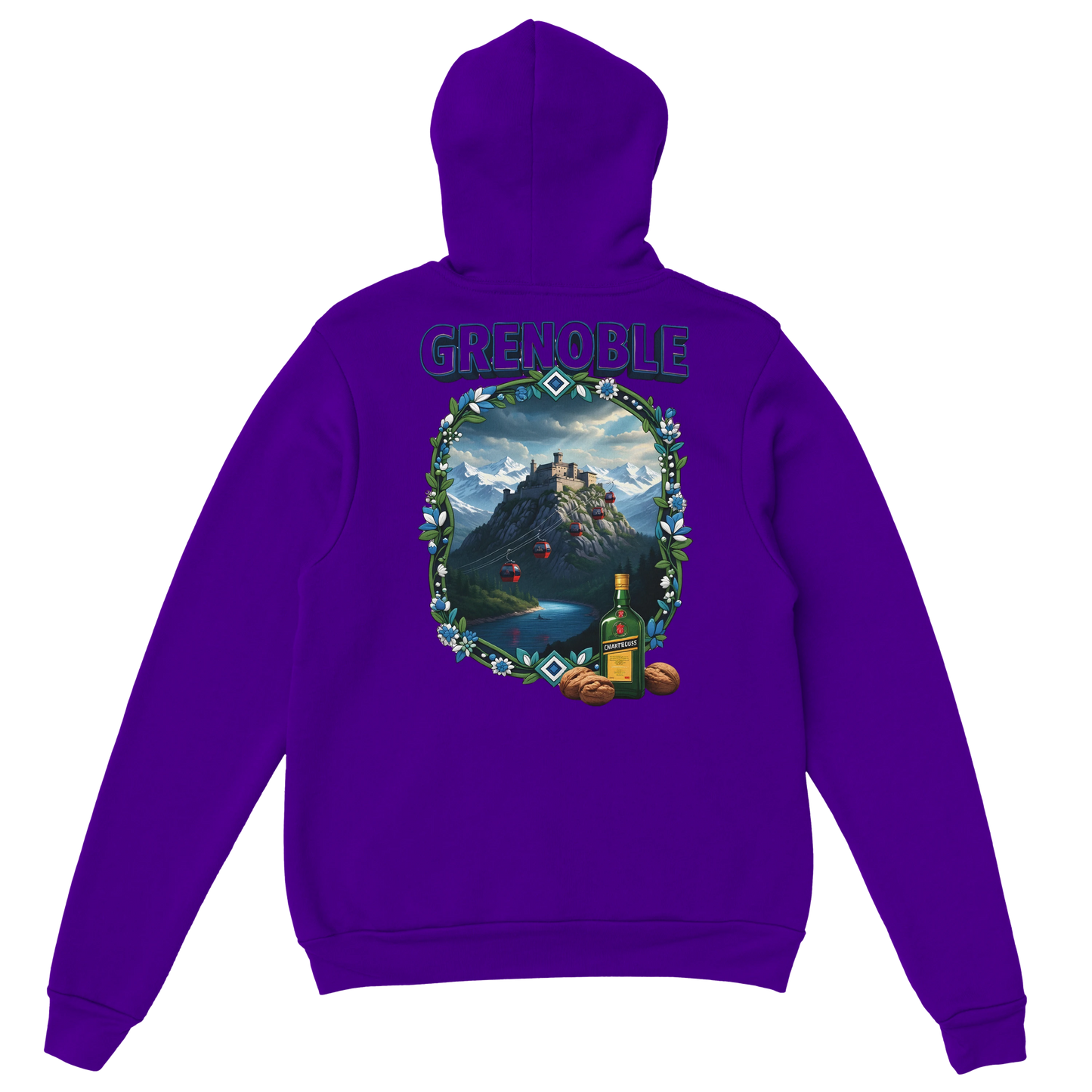 Kapuzenpullover Grenoble Stadt in Frankreich Unisex Classic | Gildan® 18500