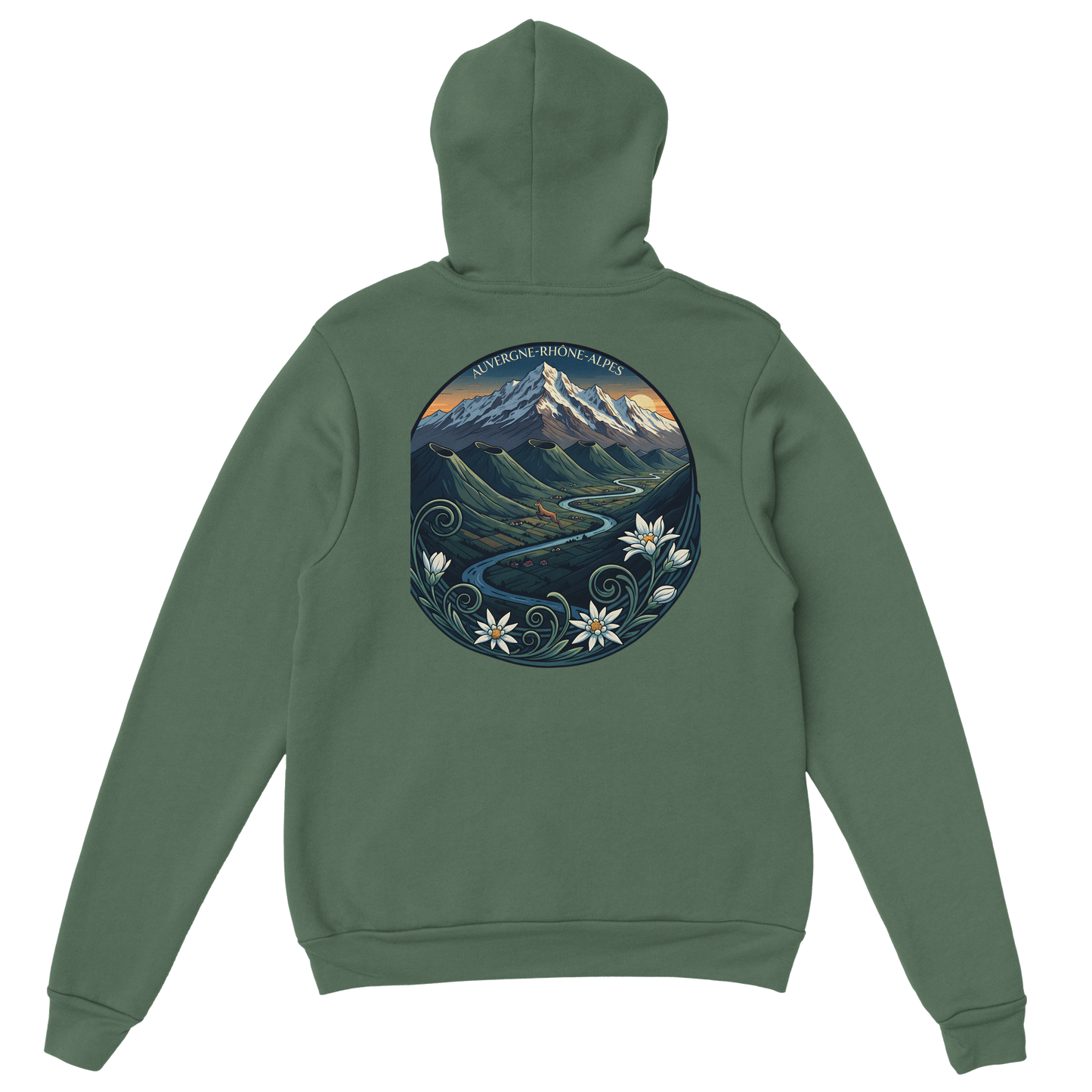 Klassischer Unisex-Kapuzenpullover Auvergne-Rhône-Alpes | Gildan® 18500