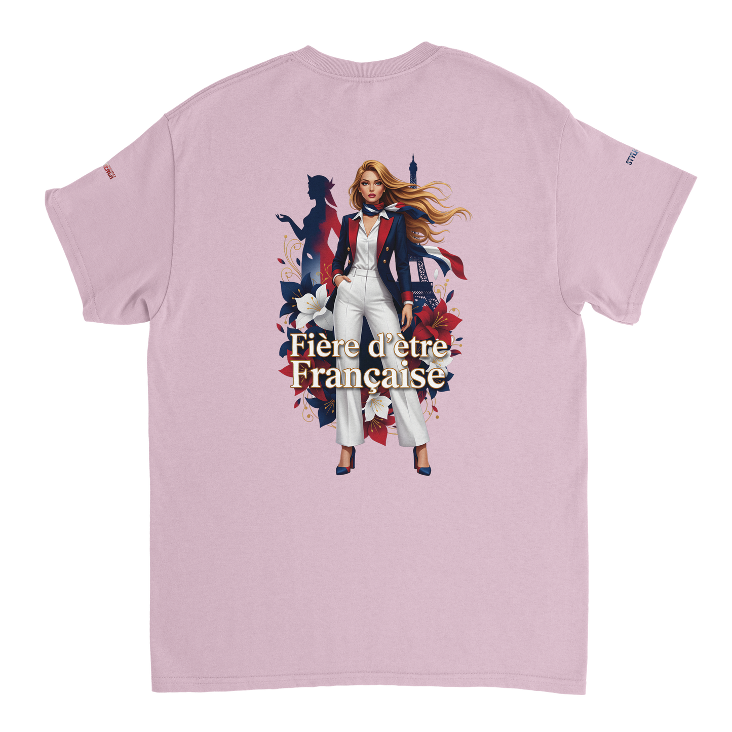 T-shirt Femme Fière d'être Française - Coton Premium