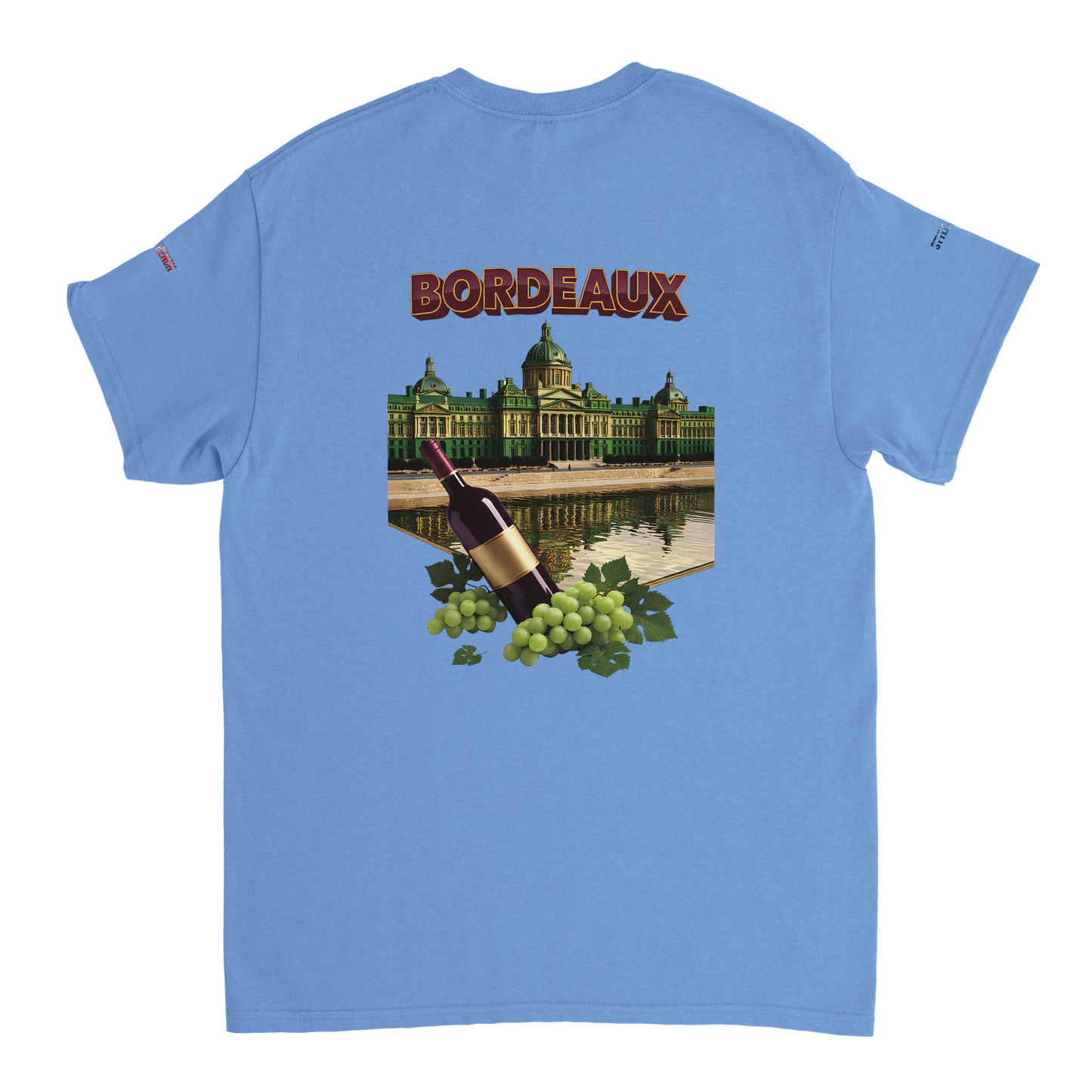 Unisex burgundy French city crewneck heavy t-shirt | Gildan® 5000